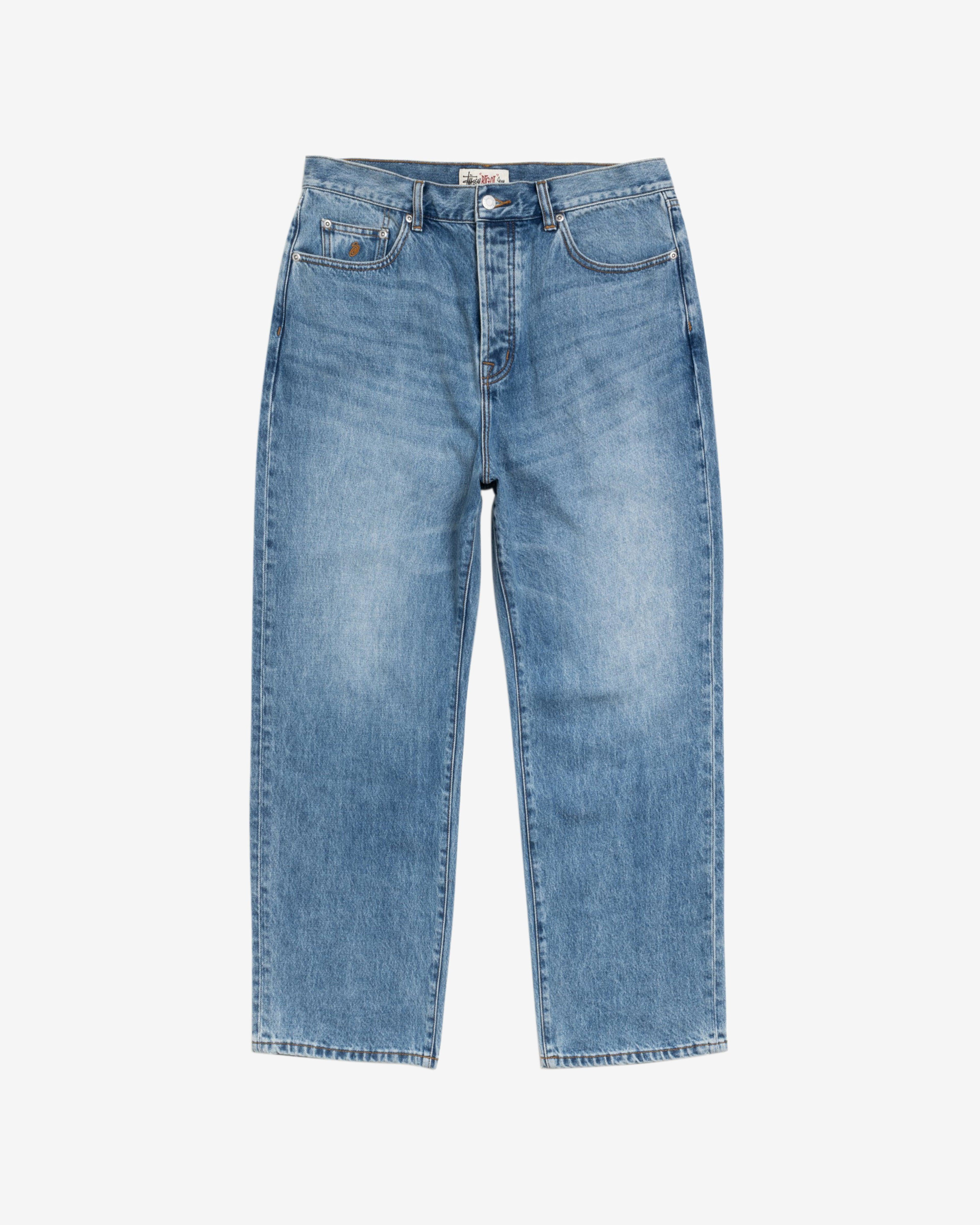 Stüssy - Men's Big OL' Jean Denim - (indigo Stone Wash) by STUSSY