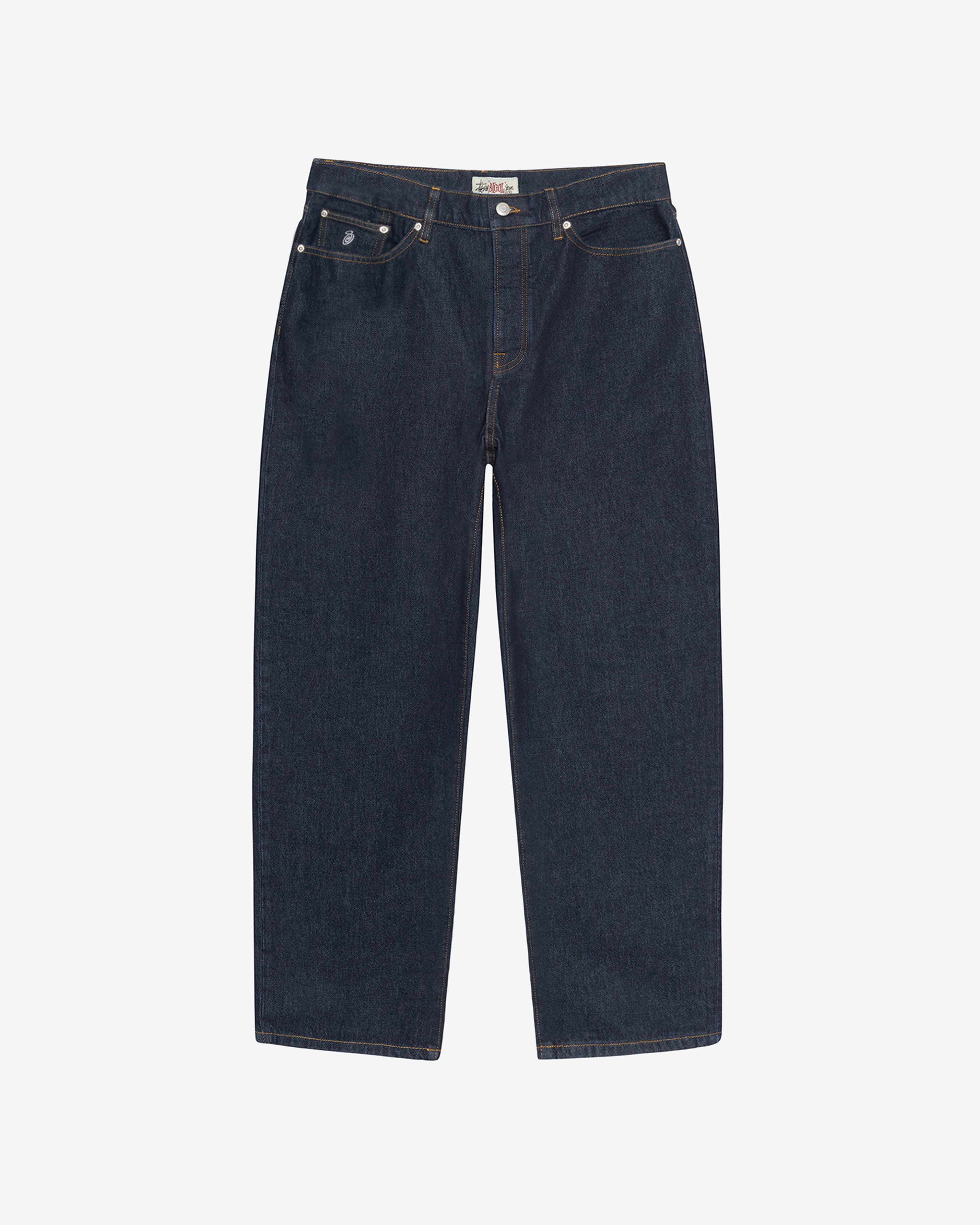 Stüssy - Men's Big Ol Jean Denim - (Rinsed Indigo) by STUSSY