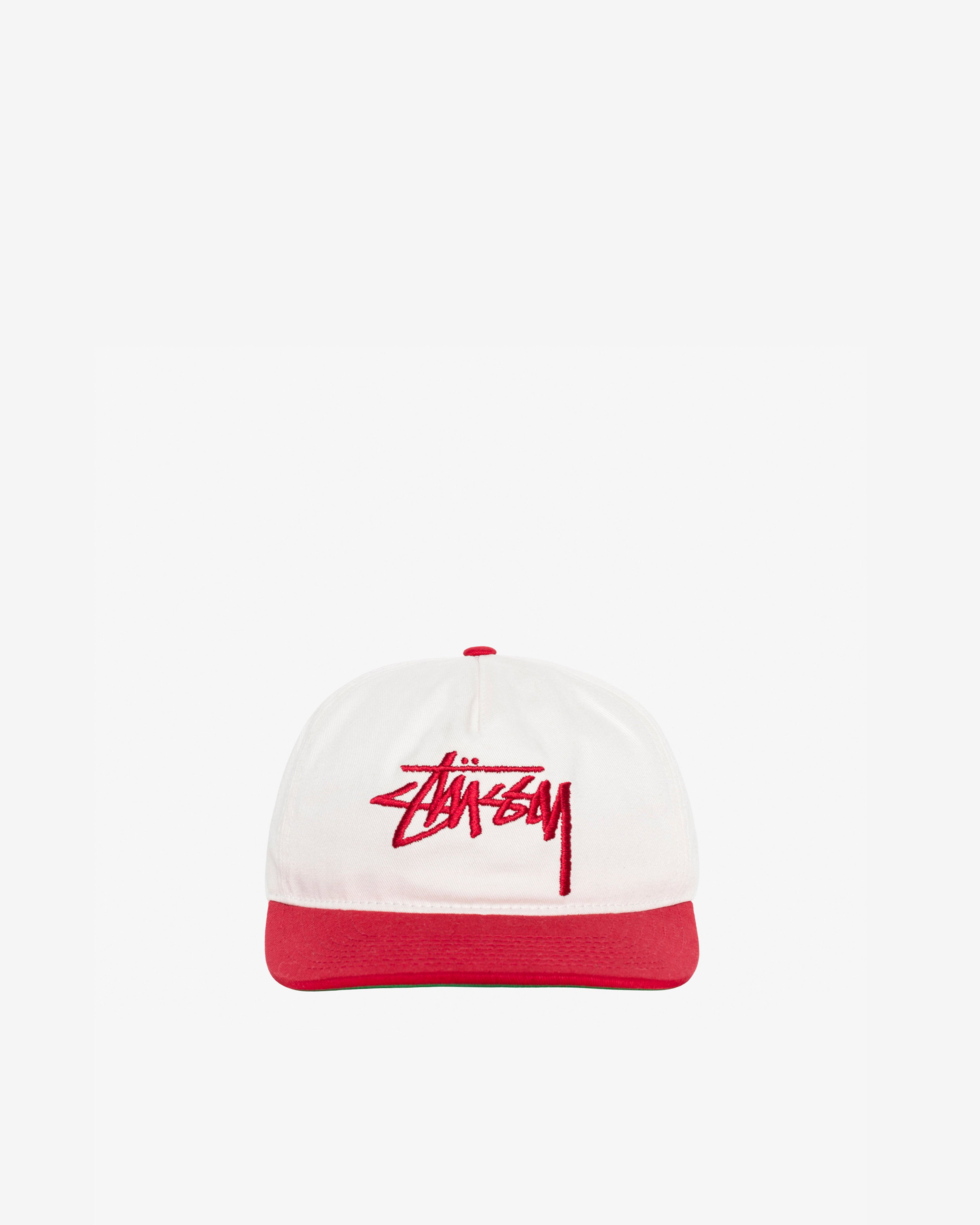Stüssy - Men's Big Stock Cap - (Cardinal) by STUSSY
