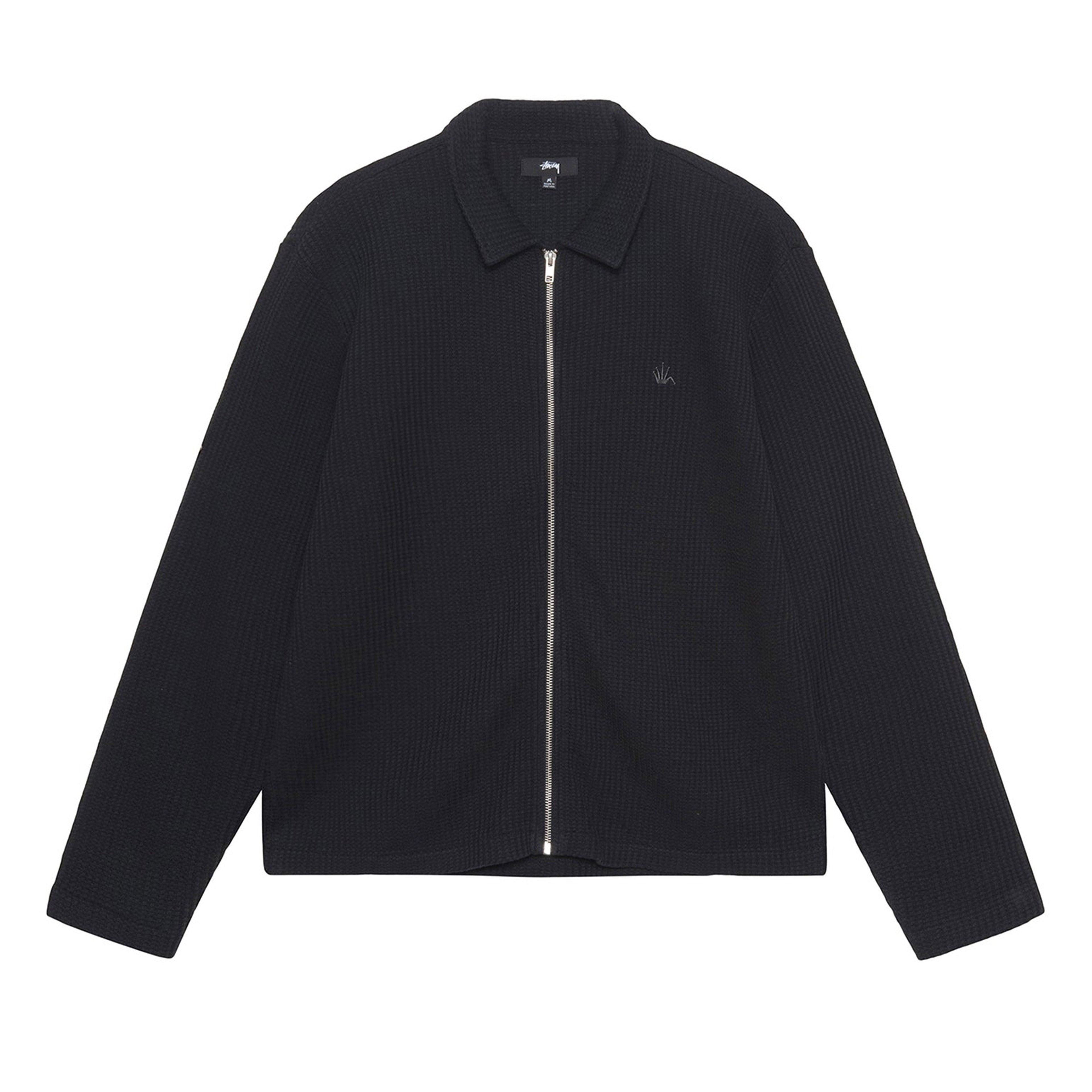 Stüssy - Men's Big Thermal Zip Shirt - (Black) by STUSSY