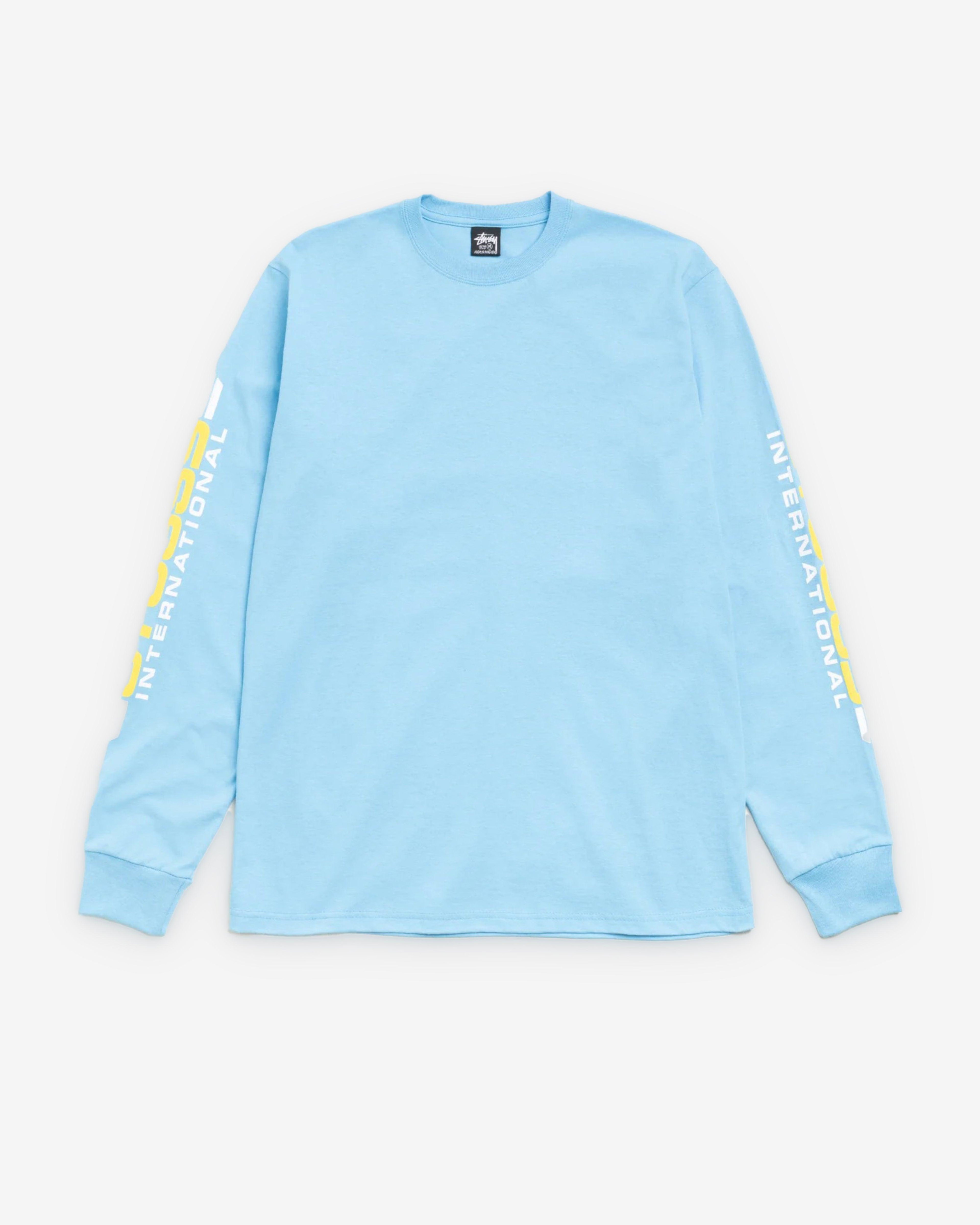Stüssy - Men's Blade Ls Tee - (Sky Blue) by STUSSY Stüssy - Men's Blade Ls Tee - (Sky Blue) by STUSSY