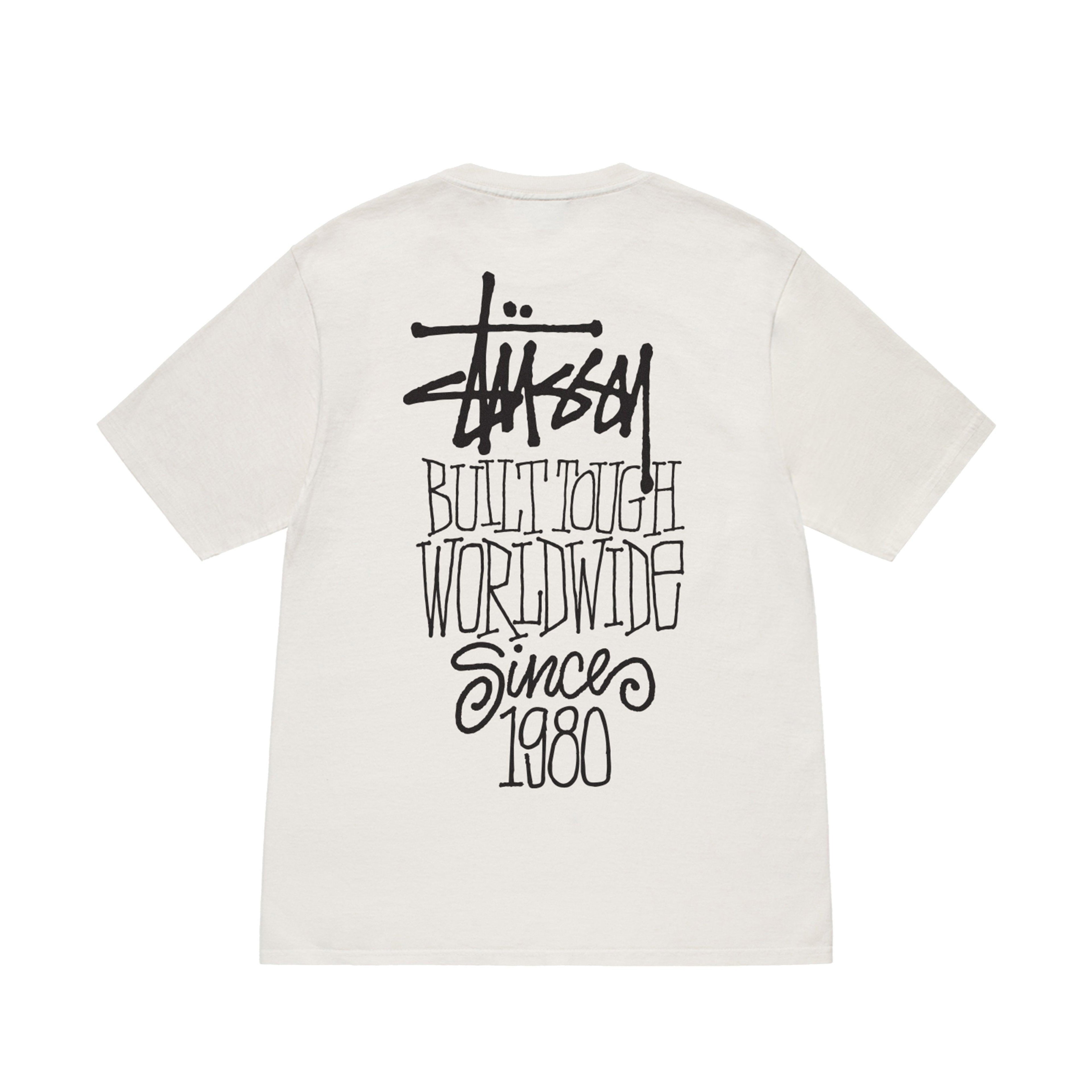 Stüssy - Men's Built Tough Pig. Dyed Tee - (Natural) by STUSSY