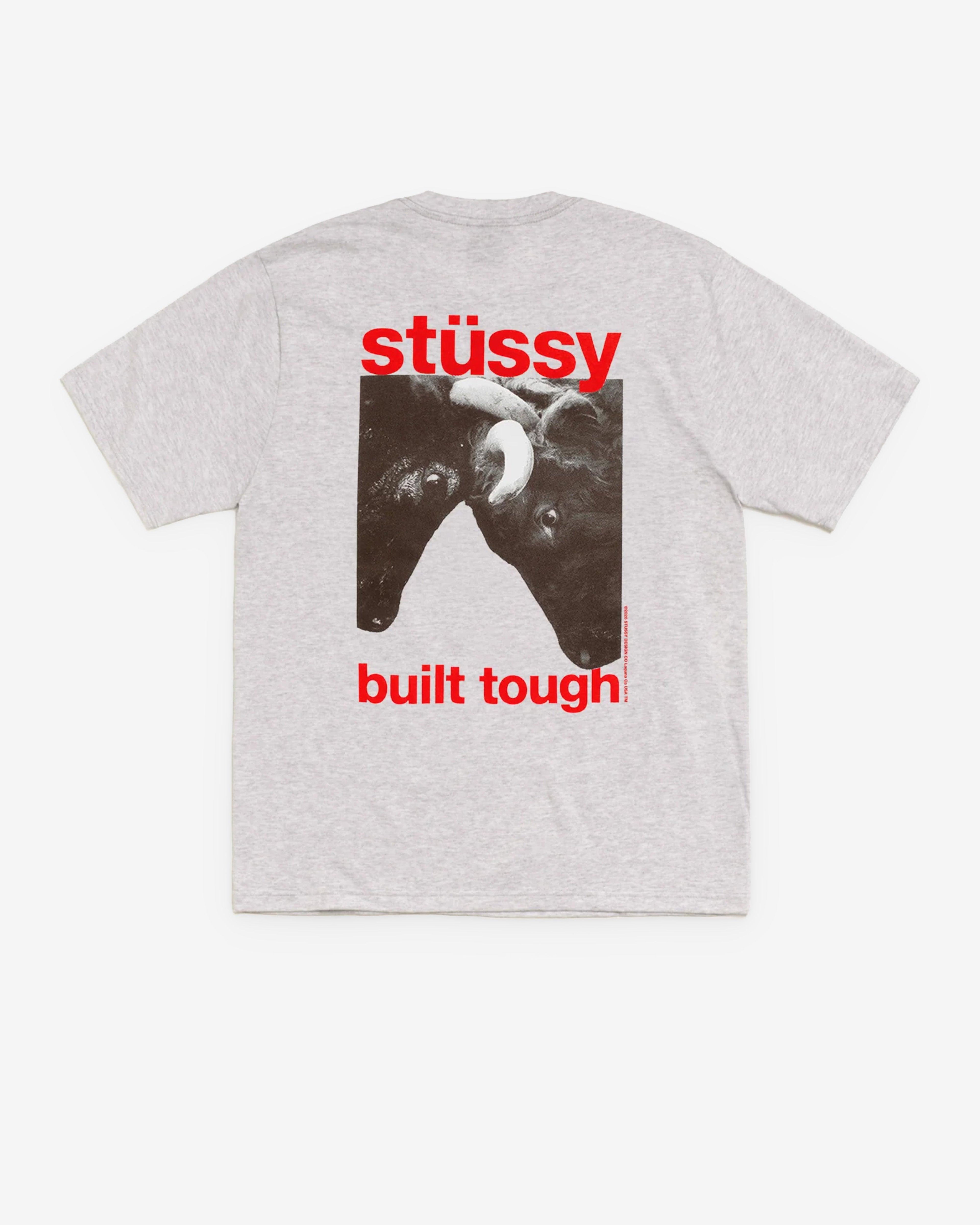 Stüssy - Men's Built Tough T-Shirt - (Ash Heather) by STUSSY