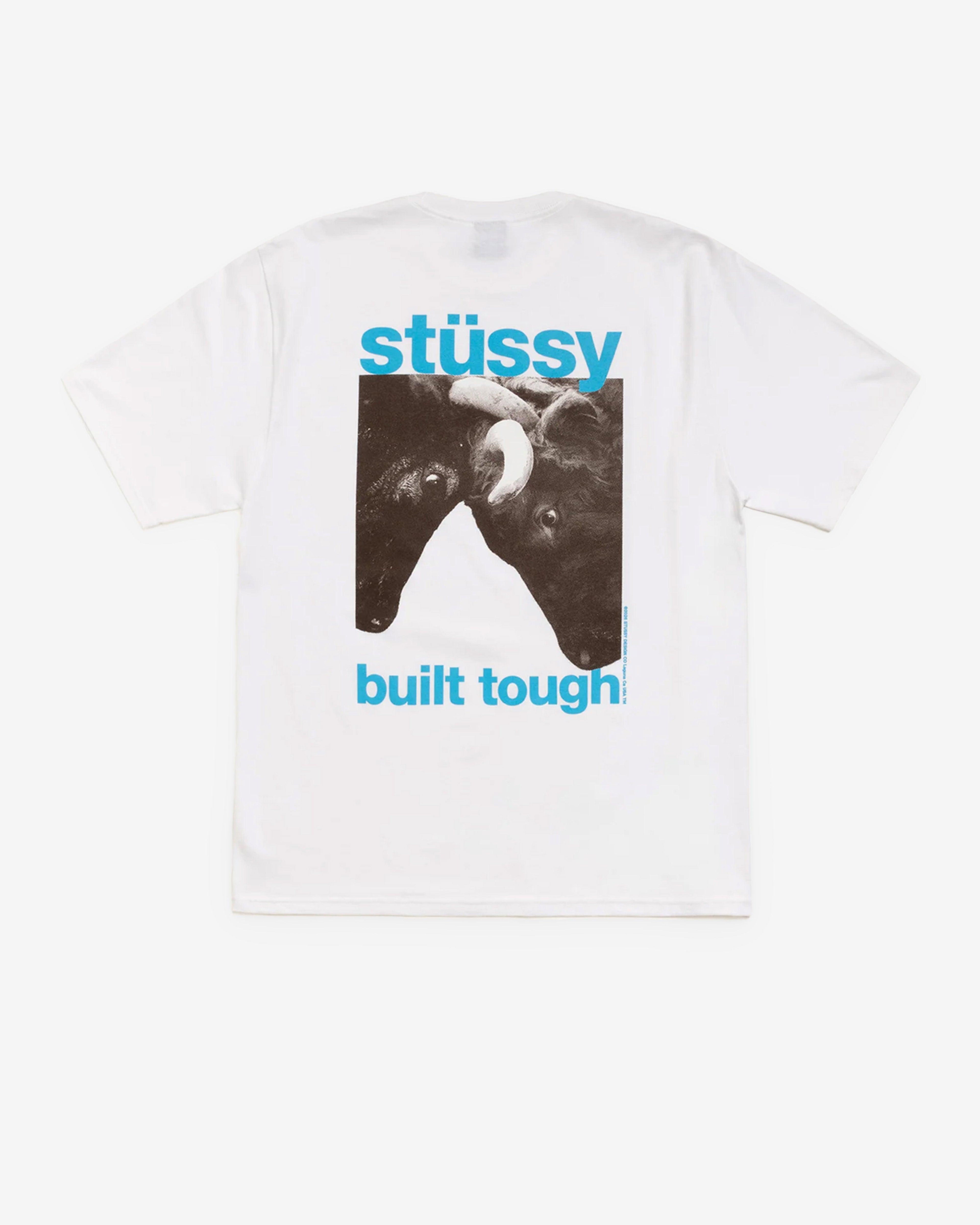 Stüssy - Men's Built Tough T-Shirt - (White) by STUSSY