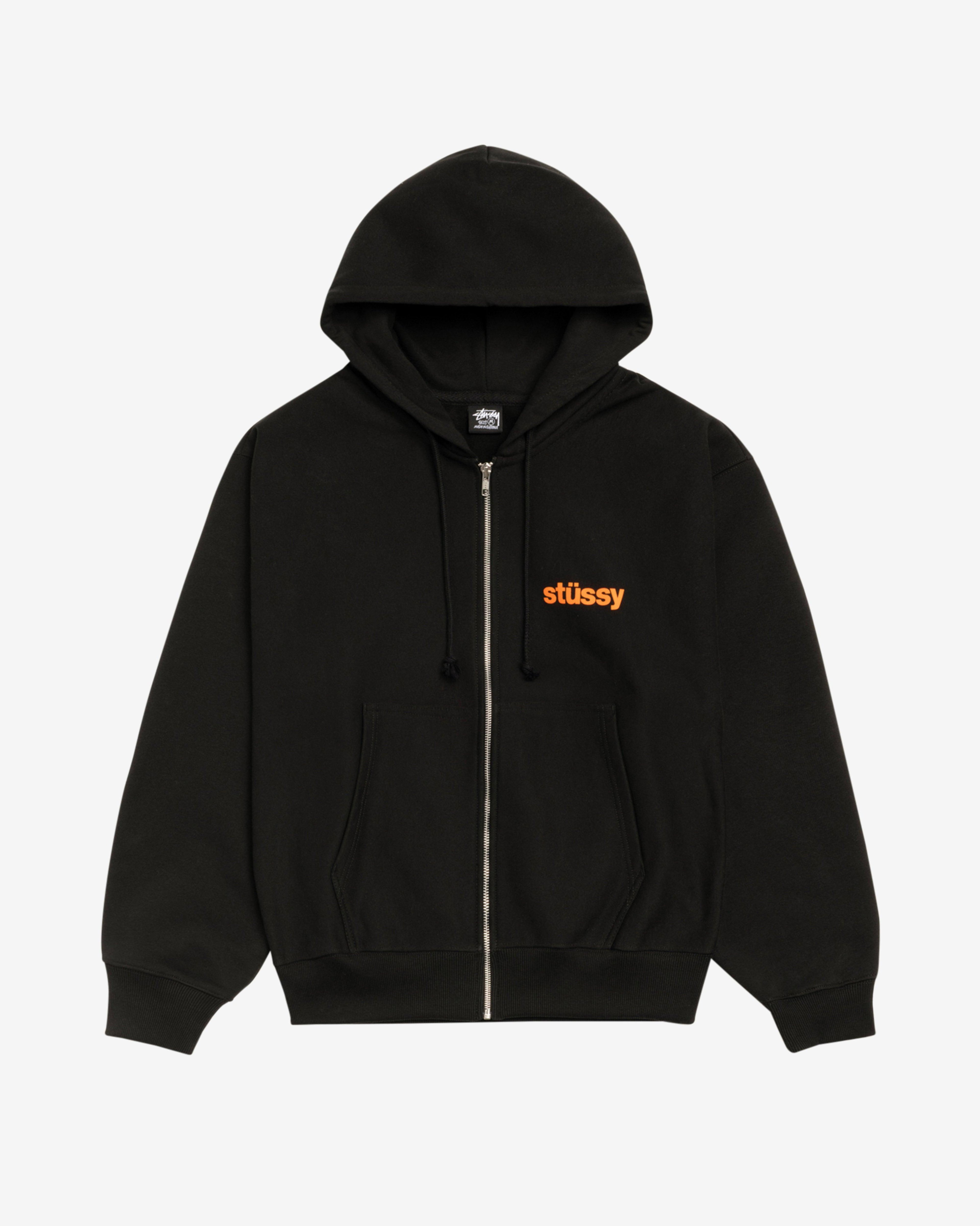 Stüssy - Men's Built Tough Zip Hoodie - (Black) by STUSSY