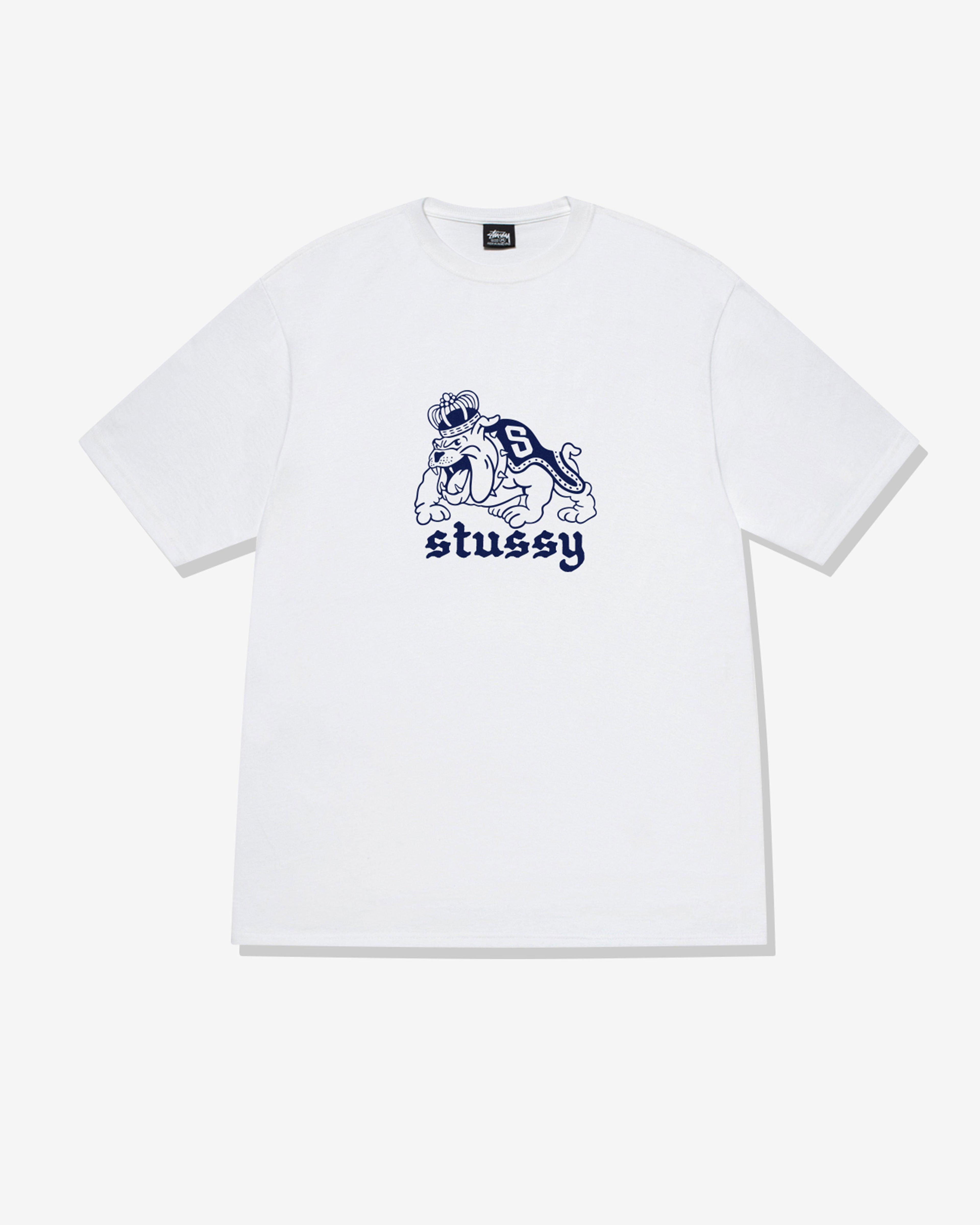 Stüssy - Men's Bulldog T-Shirt - (White) by STUSSY