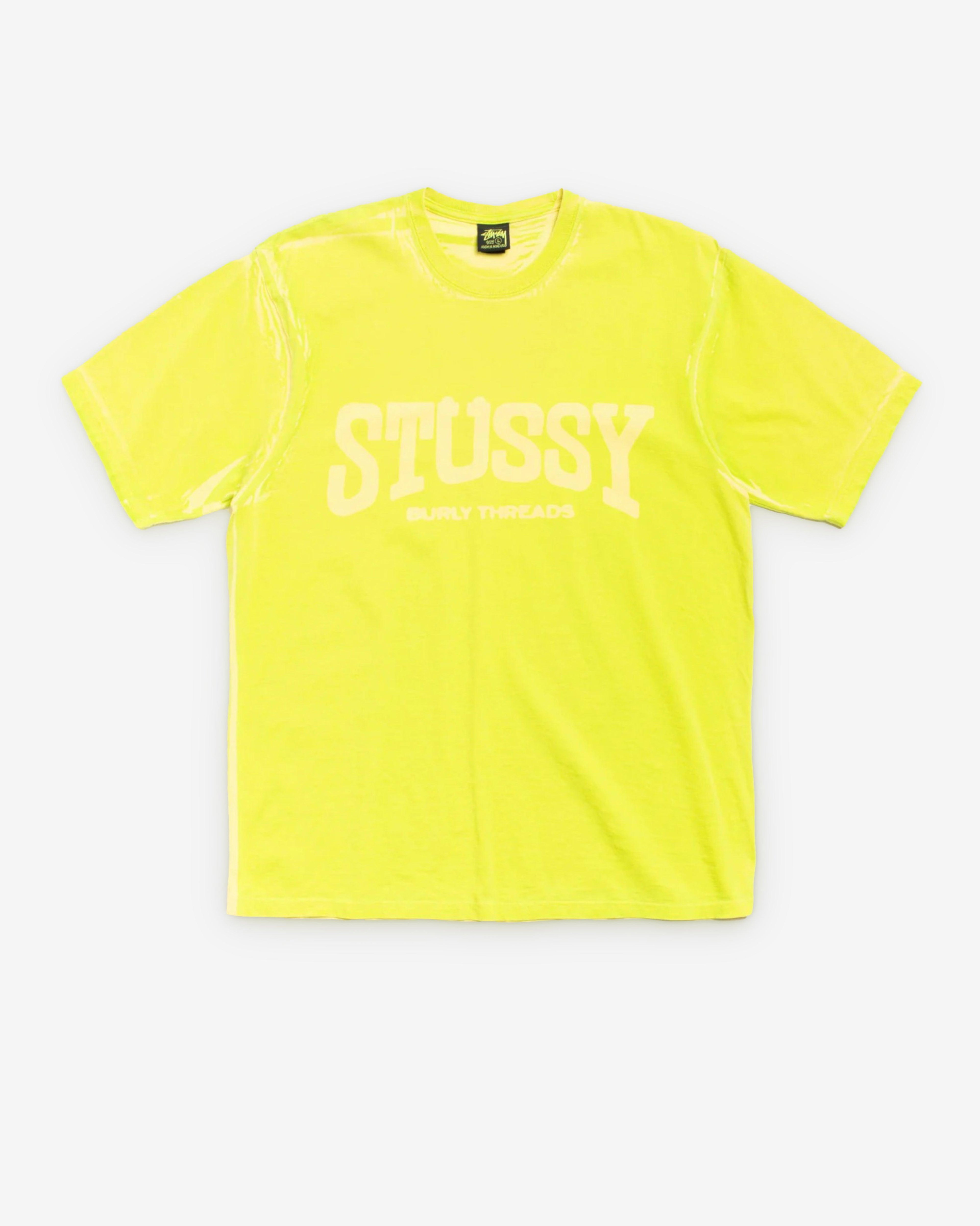 Stüssy  - Men's Burly Tee - (Yellow) by STUSSY