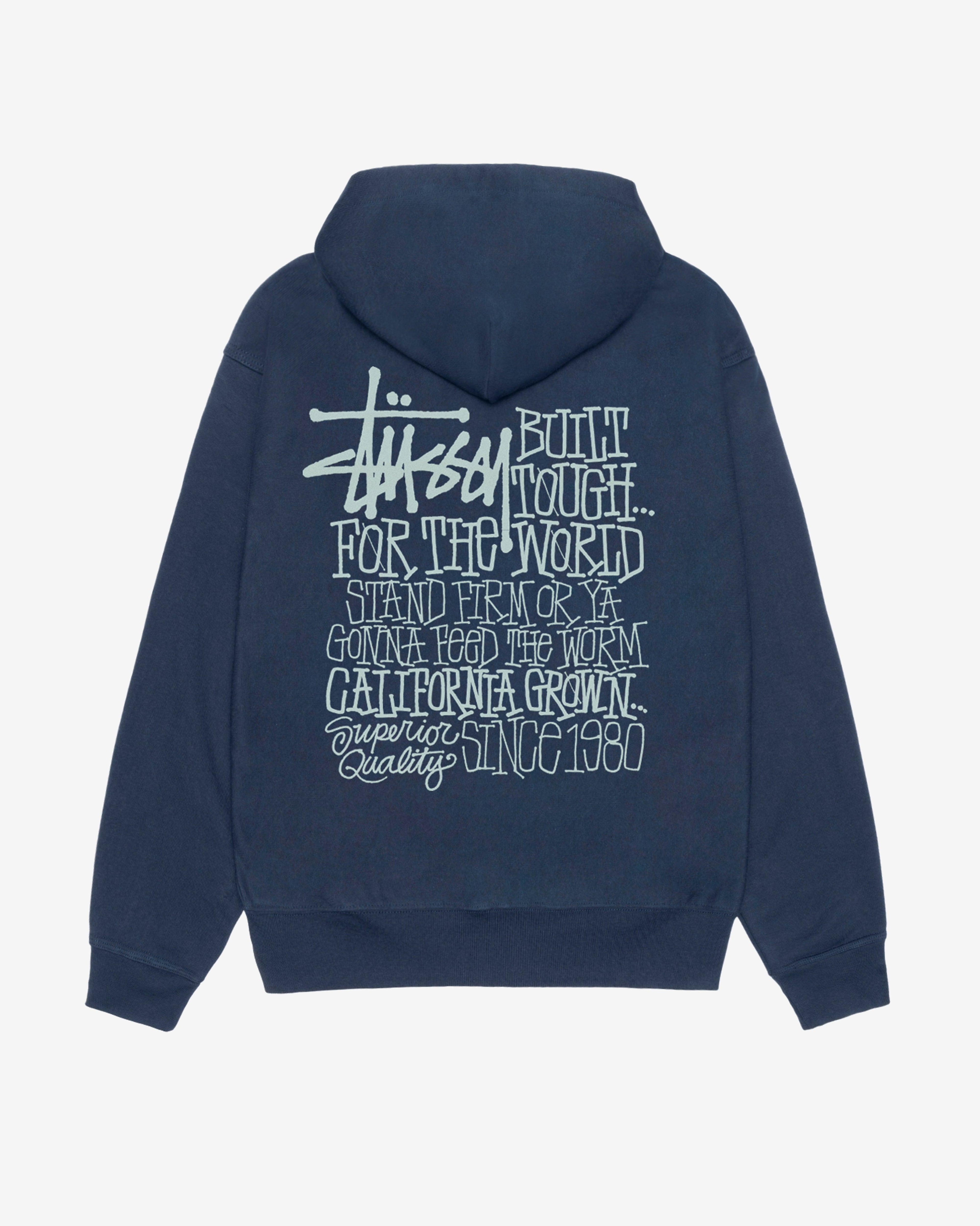 Stüssy - Men's California Grown Hoodie - (Navy) by STUSSY