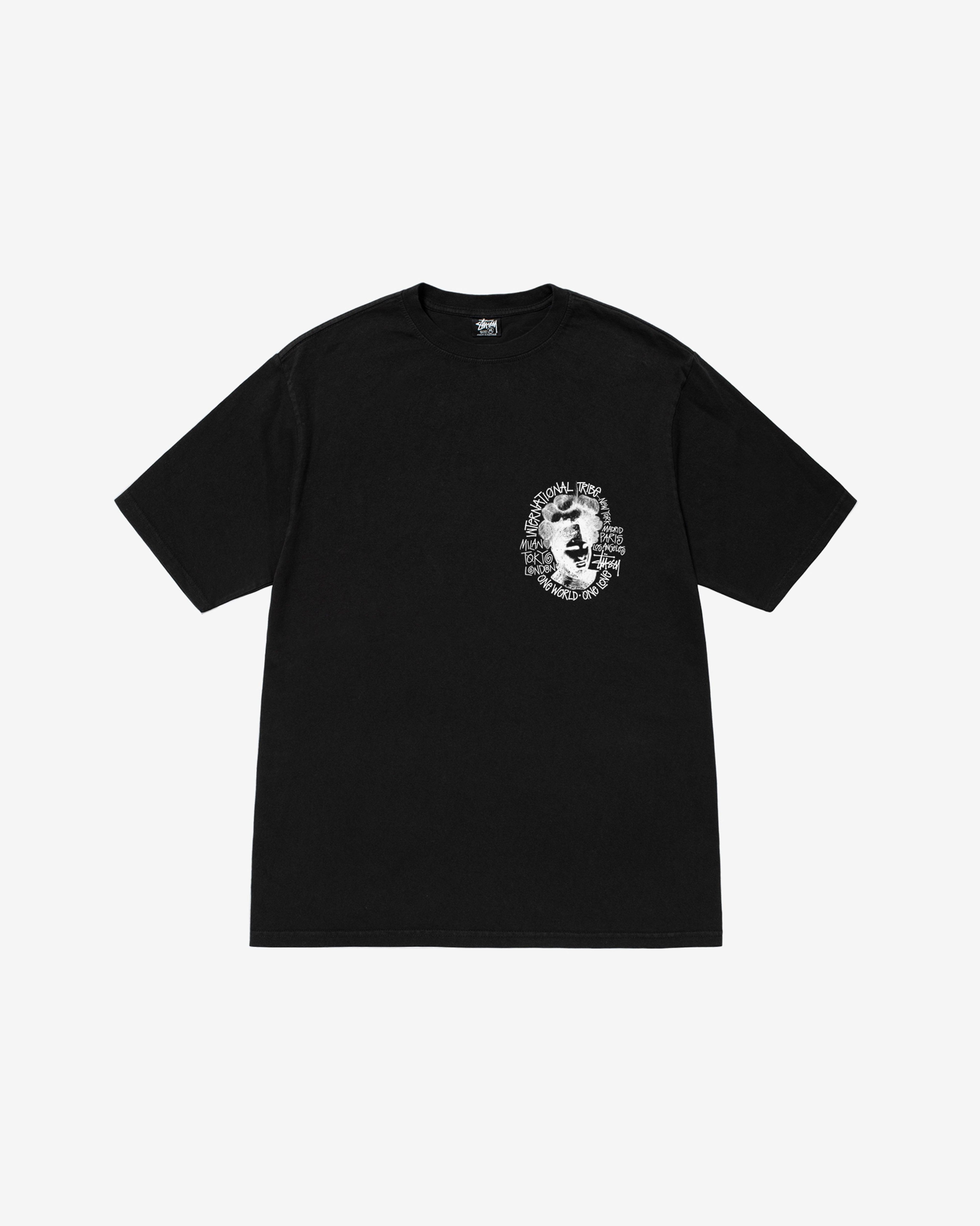 Stüssy - Men's Camelot Pig. Dyed Tee - (Black) by STUSSY