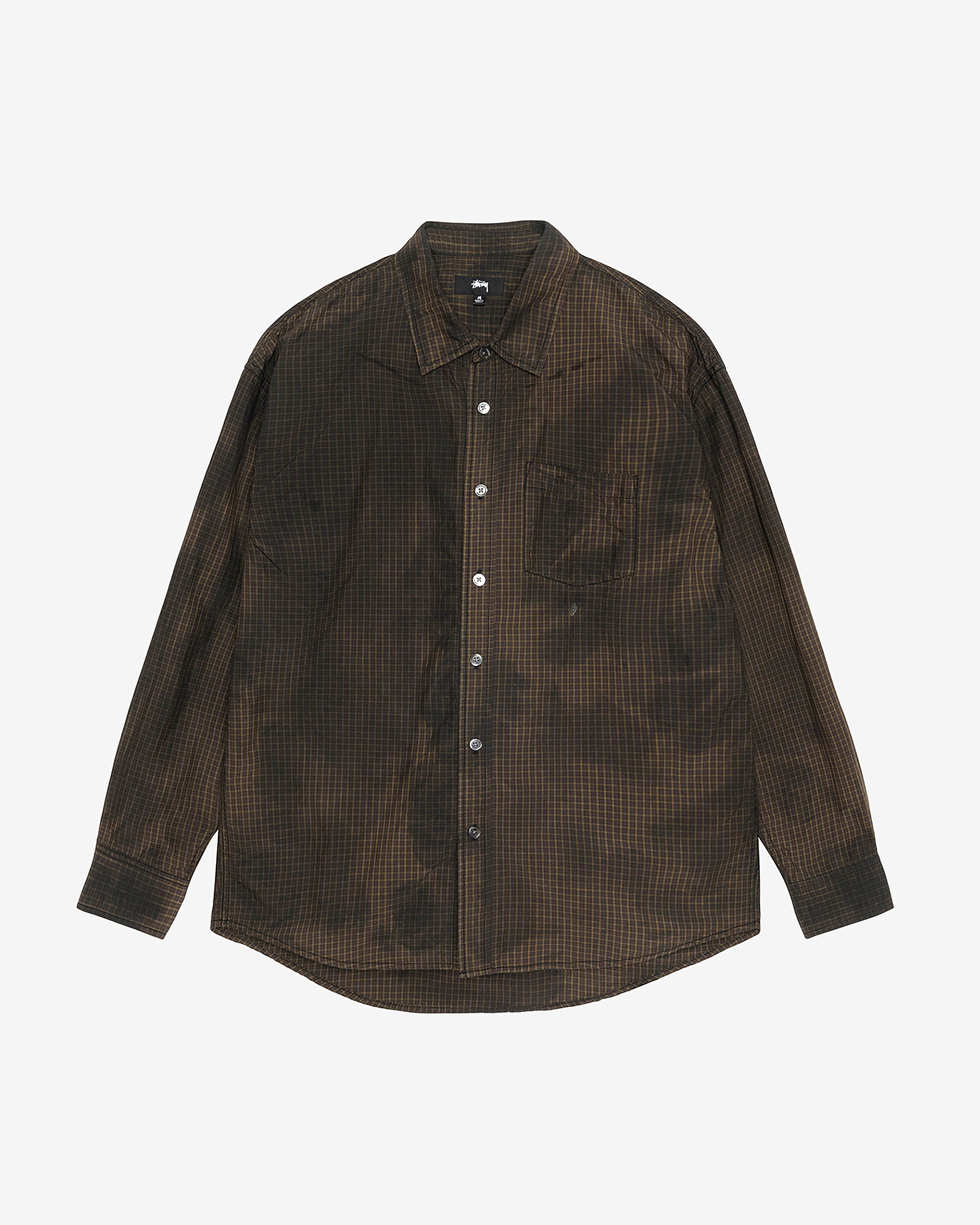 Stüssy - Men's Classic Ls Shirt Sprayed - (Tann) by STUSSY