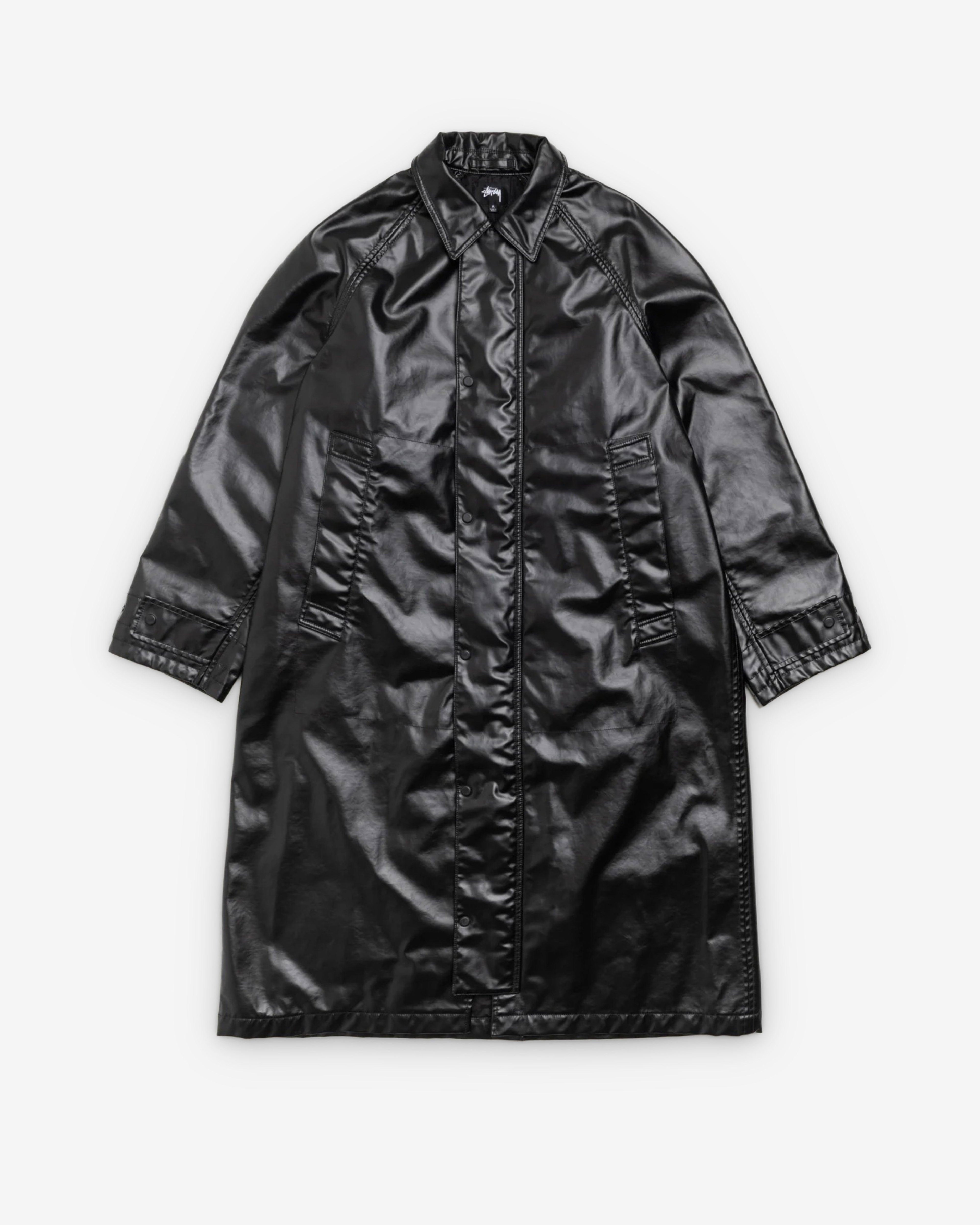 Stüssy - Men's Coated Field Coat - (Black) by STUSSY