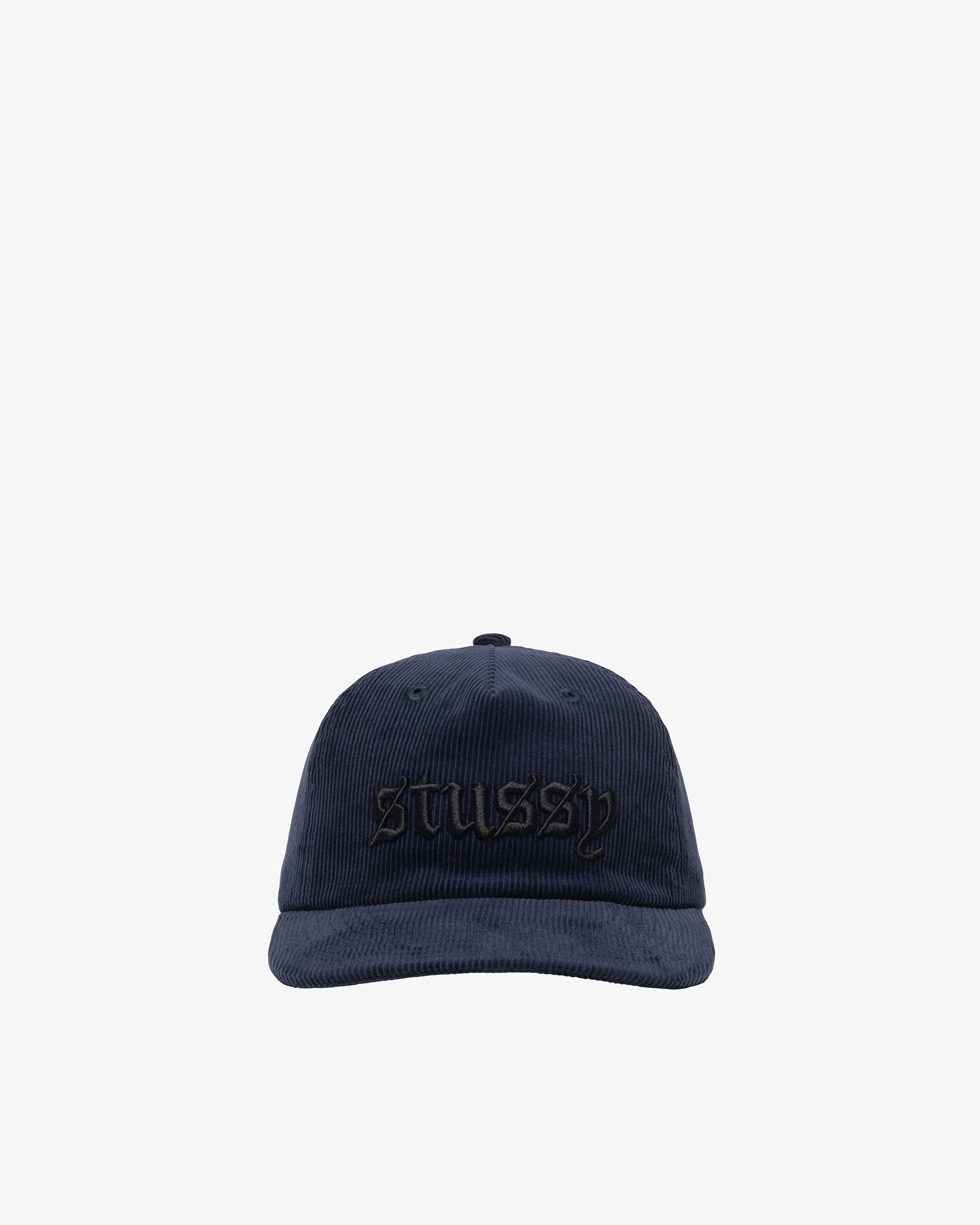 Stüssy - Men's Corduroy Oe Cap - (Navy) by STUSSY