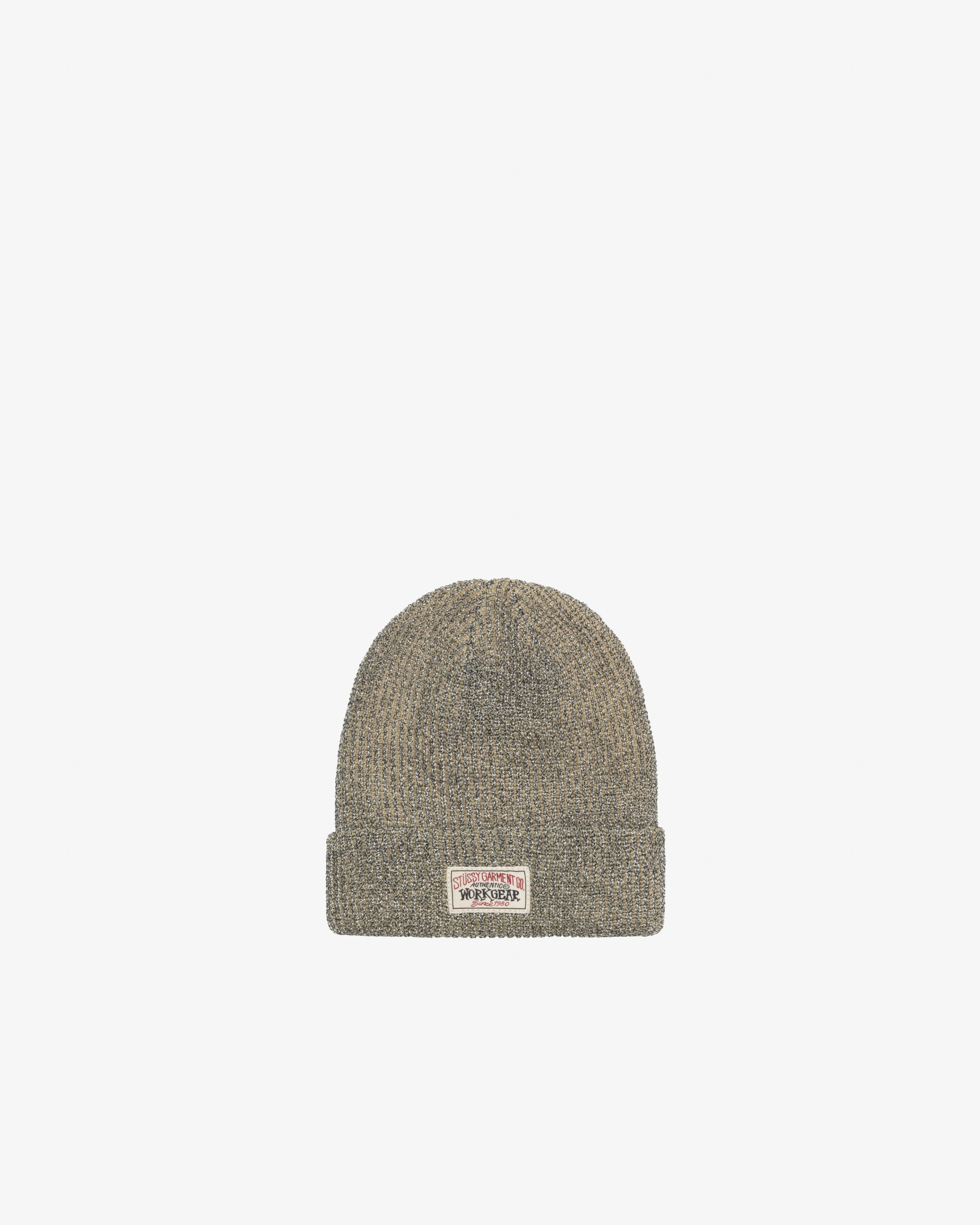 Stüssy - Men's Cuff Beanie Reflective - (Khaki) by STUSSY