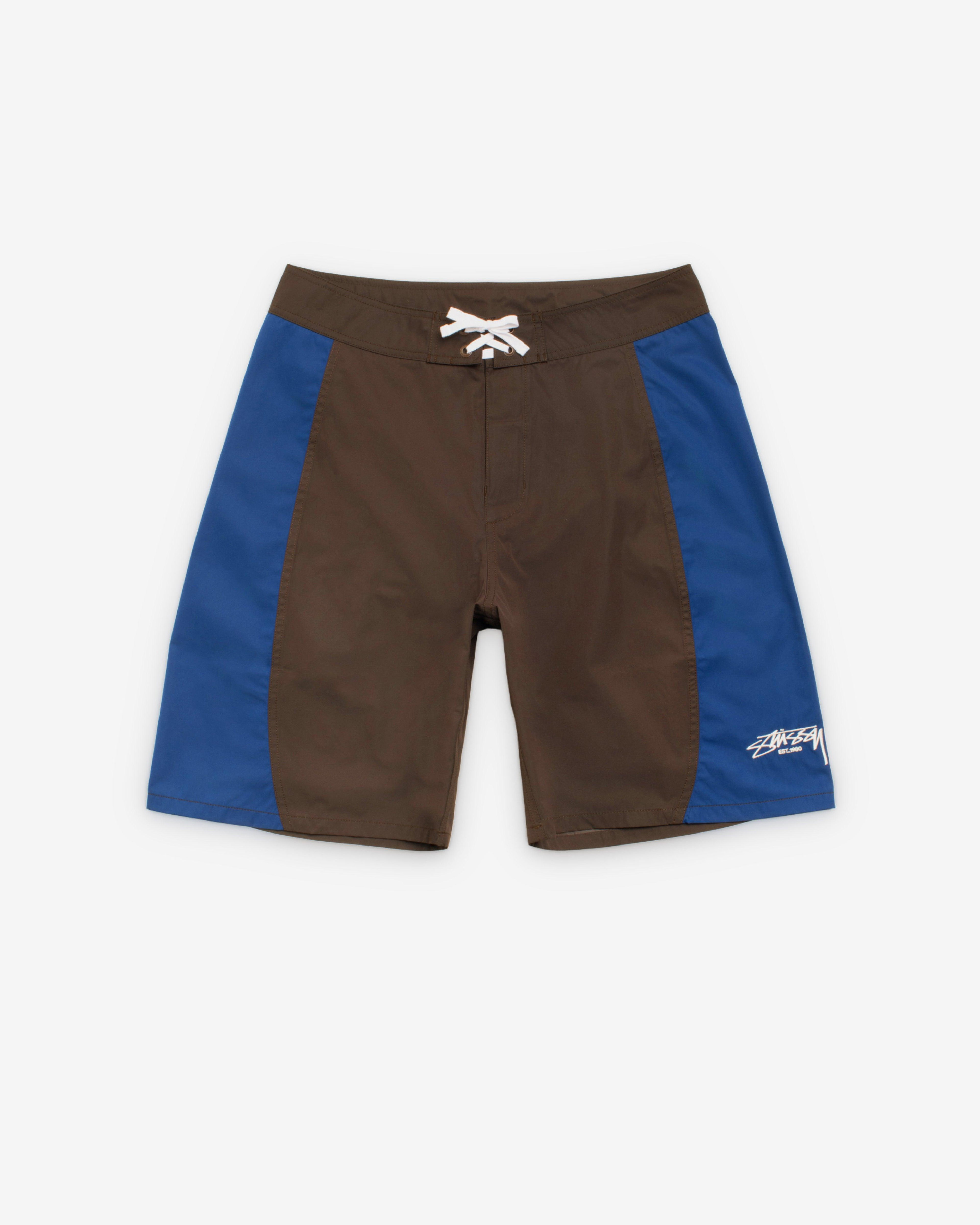 Stüssy - Men's Curved Panel Board Short - (Brown) by STUSSY