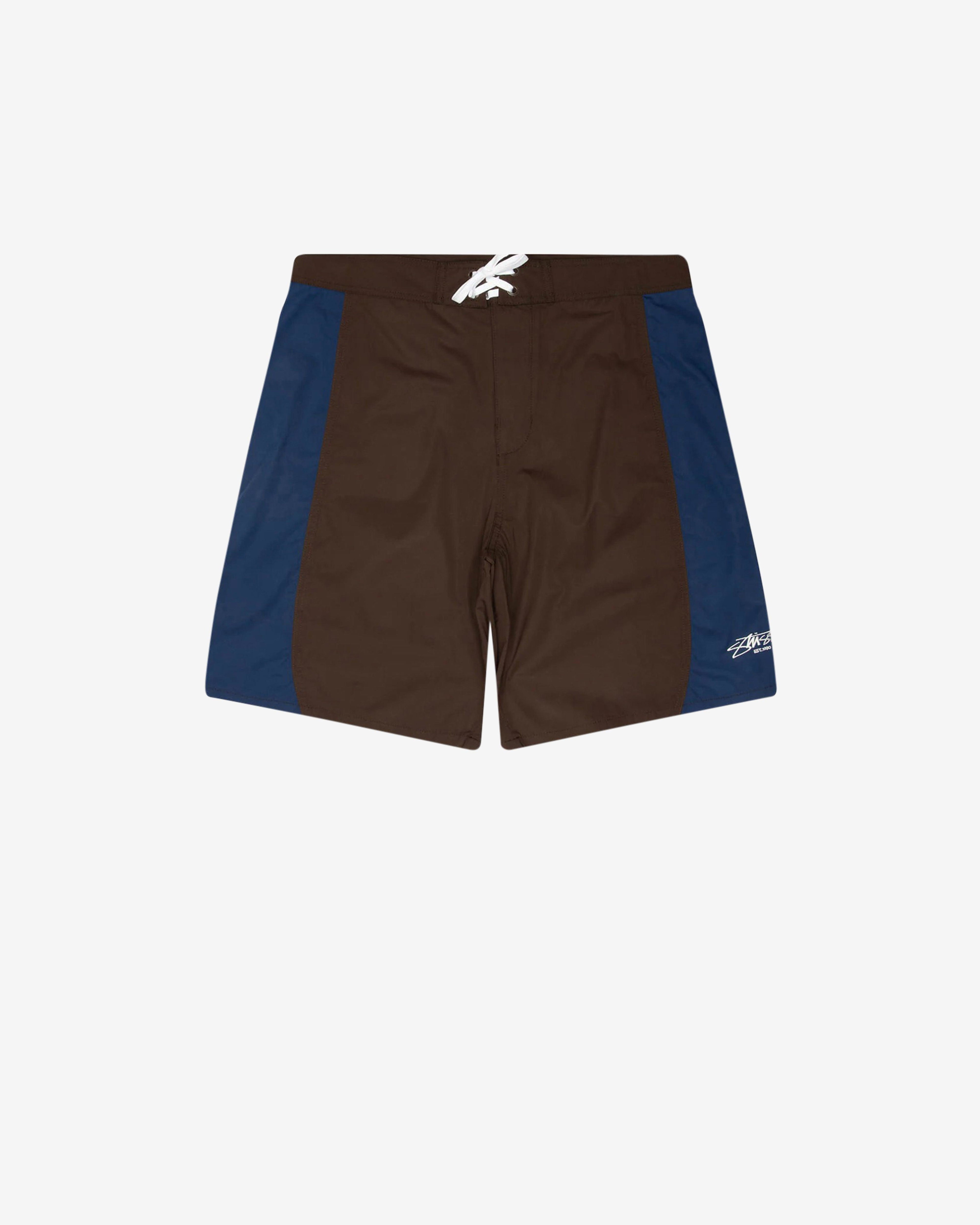 Stüssy - Men's Curved Panel Board Short - (Brown) by STUSSY
