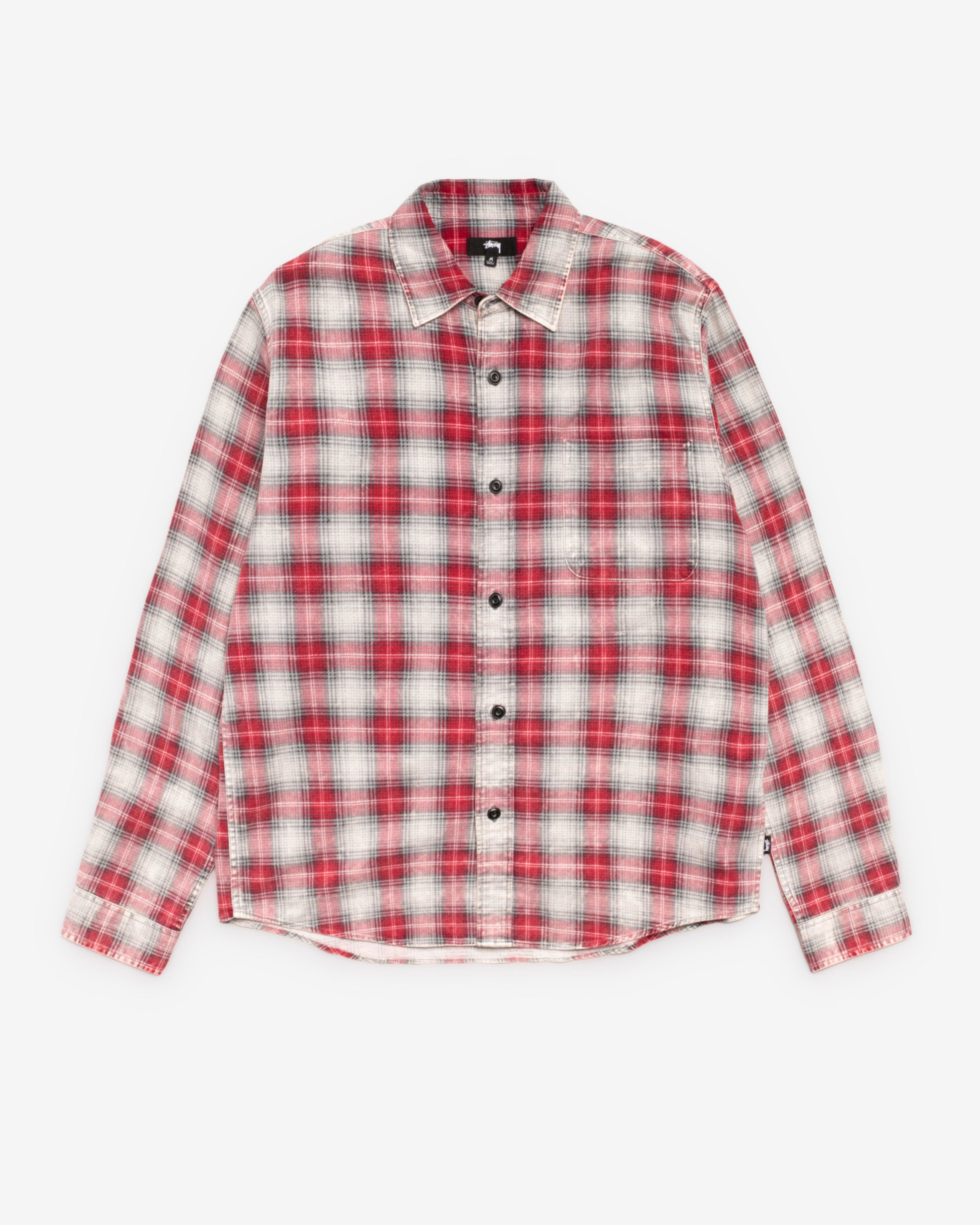 Stüssy - Men's Dax Plaid Shirt - (Red) by STUSSY