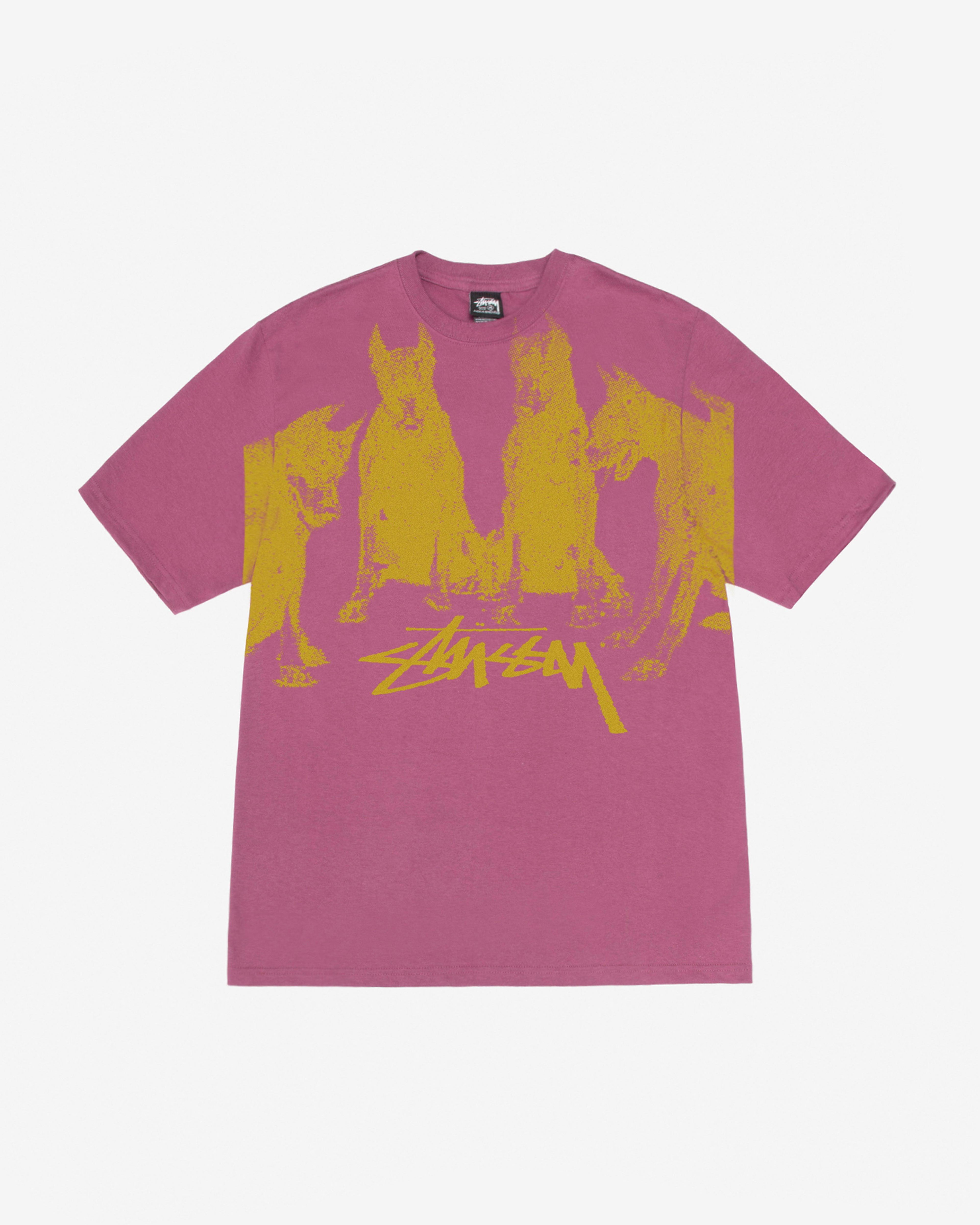 Stüssy - Men's Dobermans Tee - (Berry) by STUSSY