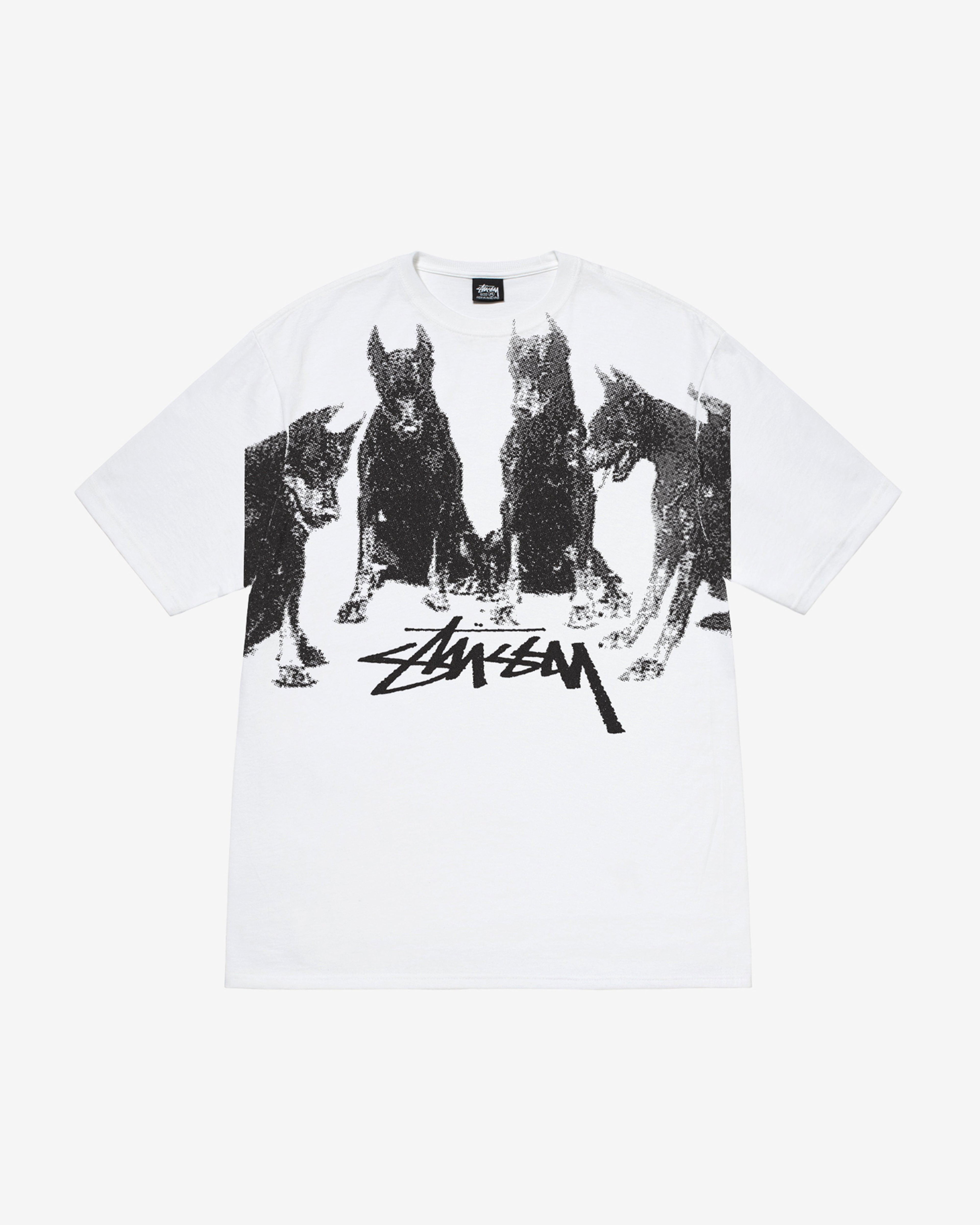 Stüssy - Men's Dobermans Tee - (White) by STUSSY