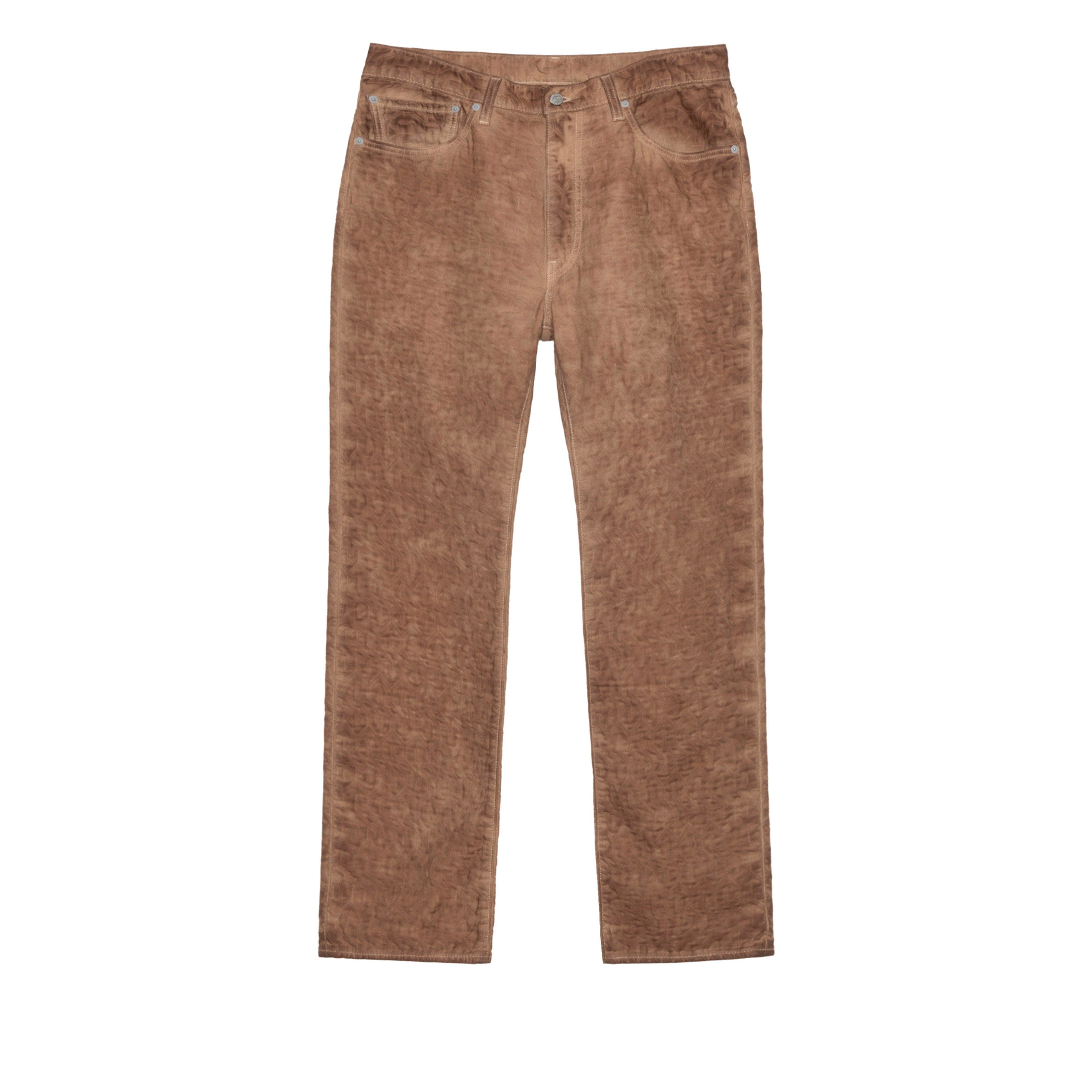 Stüssy - Men's Dyed Jacquard Jean - (Brown) by STUSSY