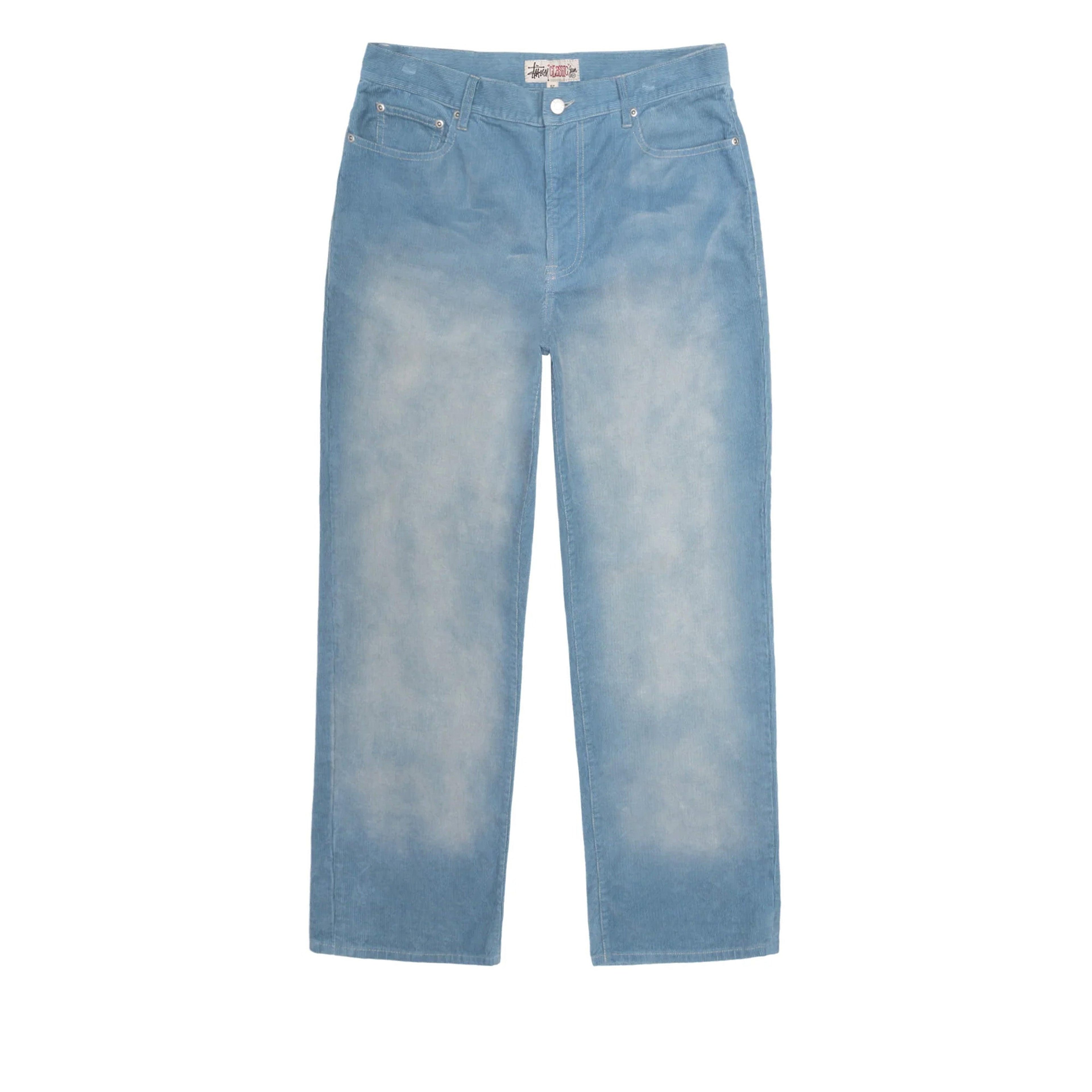 Stüssy - Men's Faded Corduroy Classic Jeans - (Denim Blue) by STUSSY