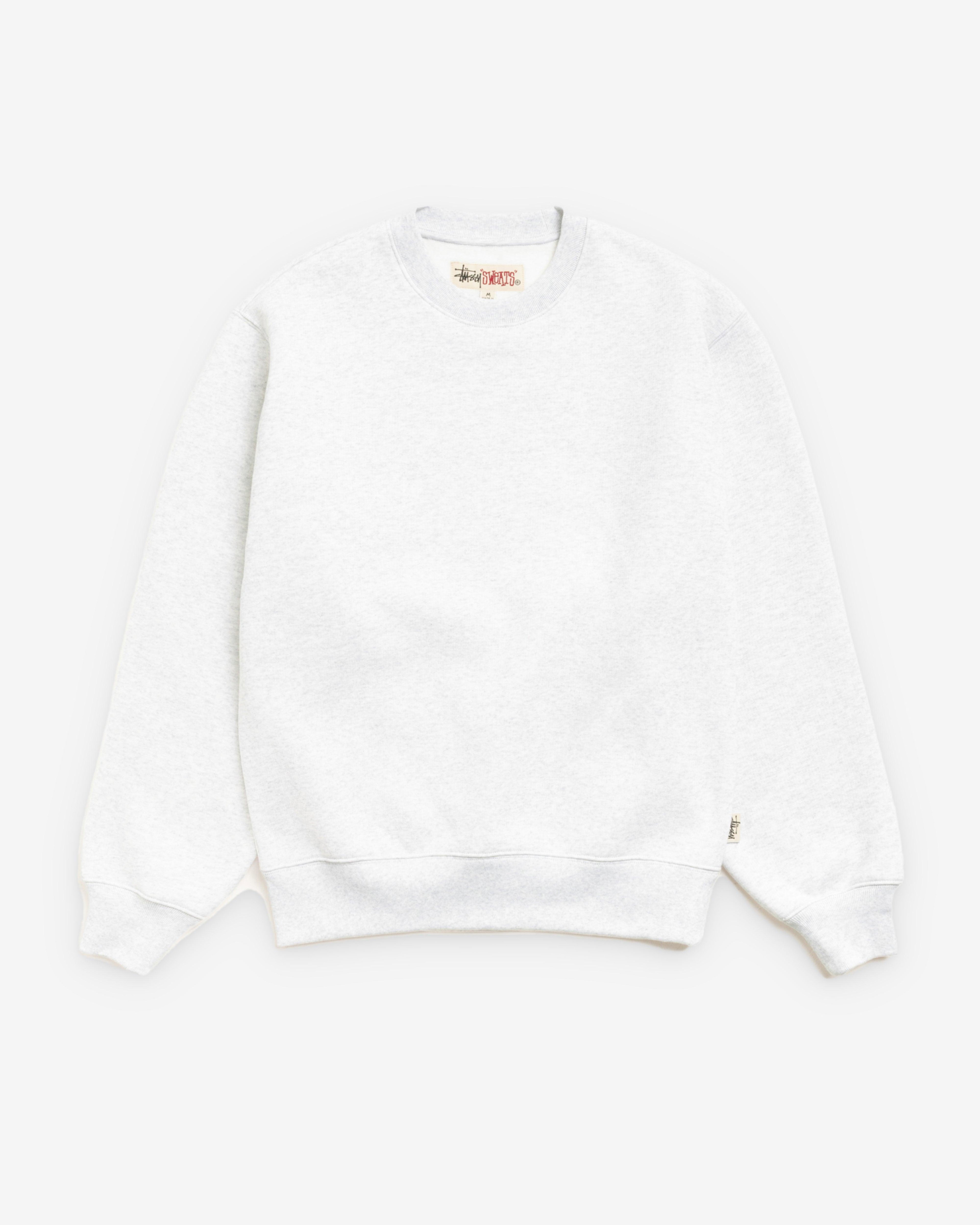 Stüssy - Men's Fleece Crew - (Ash Heather) by STUSSY