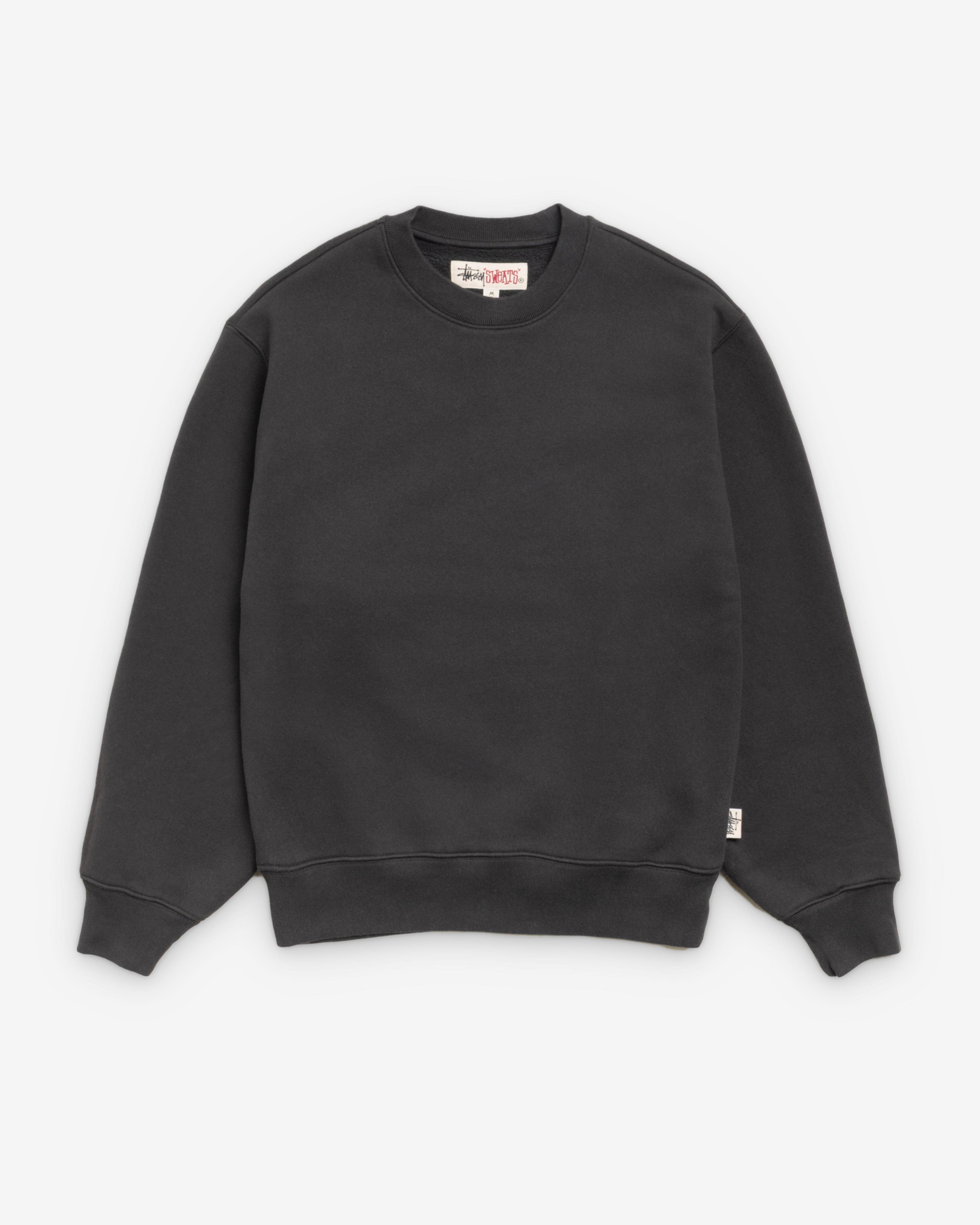 Stüssy - Men's Fleece Crew - (Black) by STUSSY