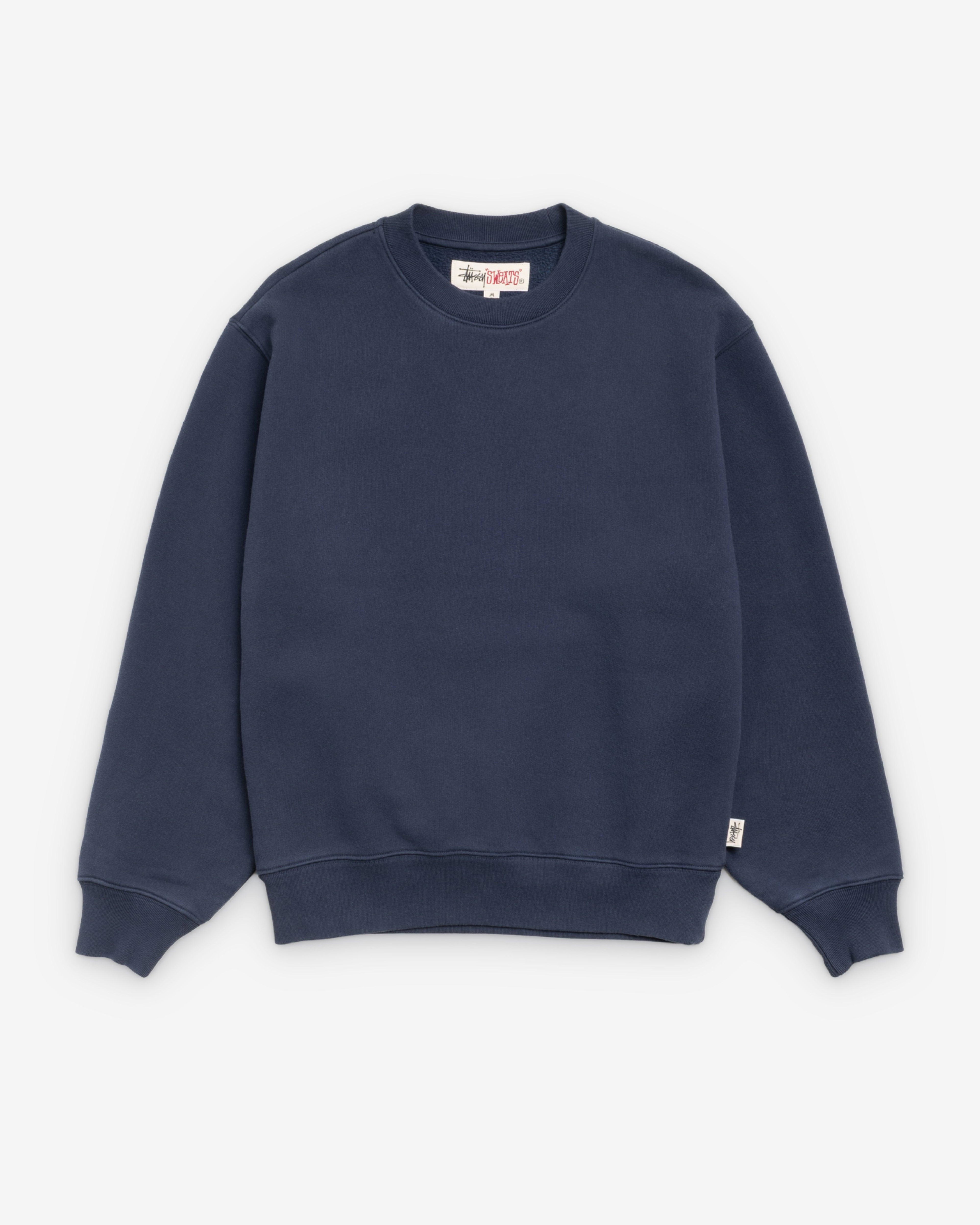 Stüssy - Men's Fleece Crew - (Navy) by STUSSY