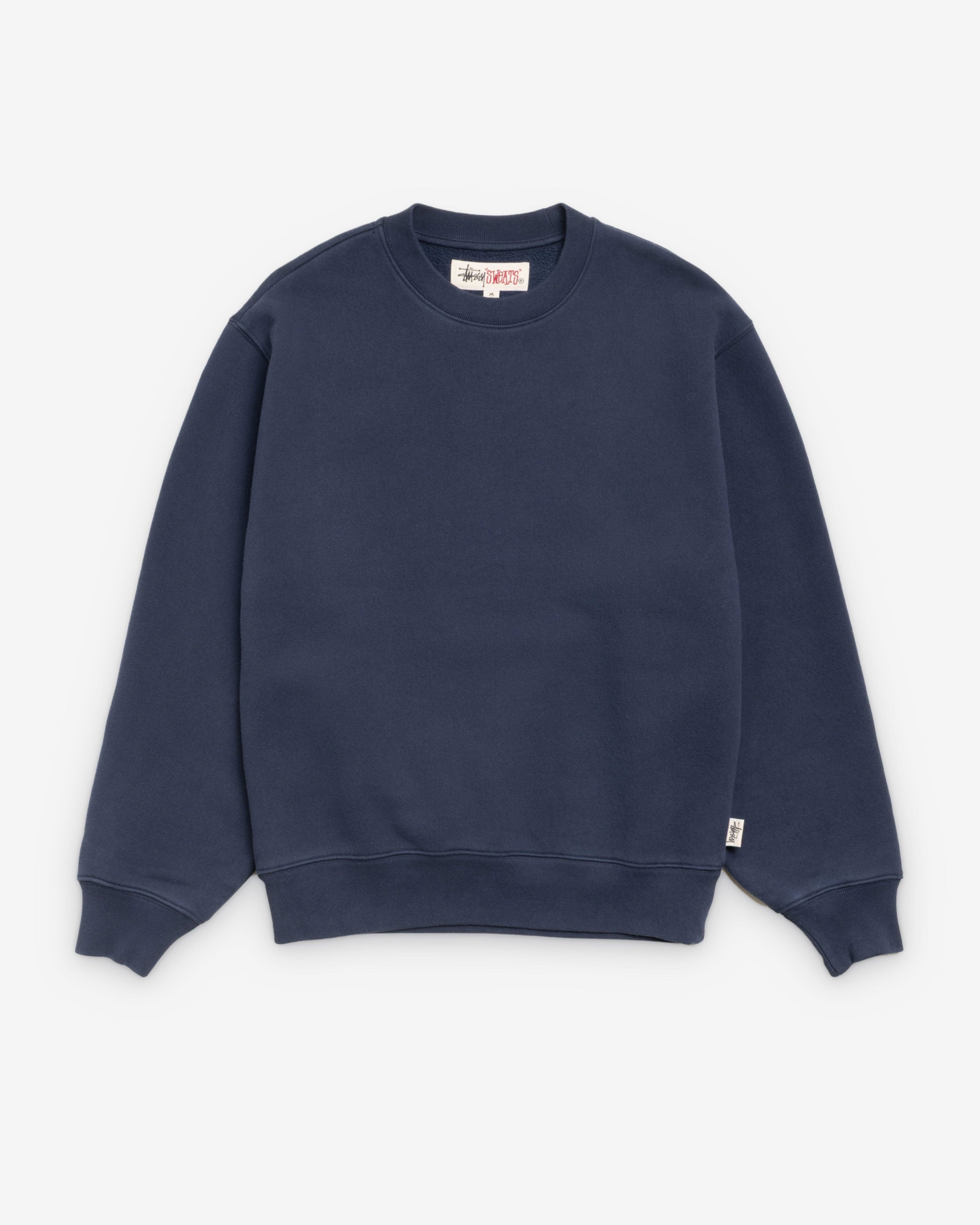 Stüssy - Men's Fleece Crew - (Navy) by STUSSY