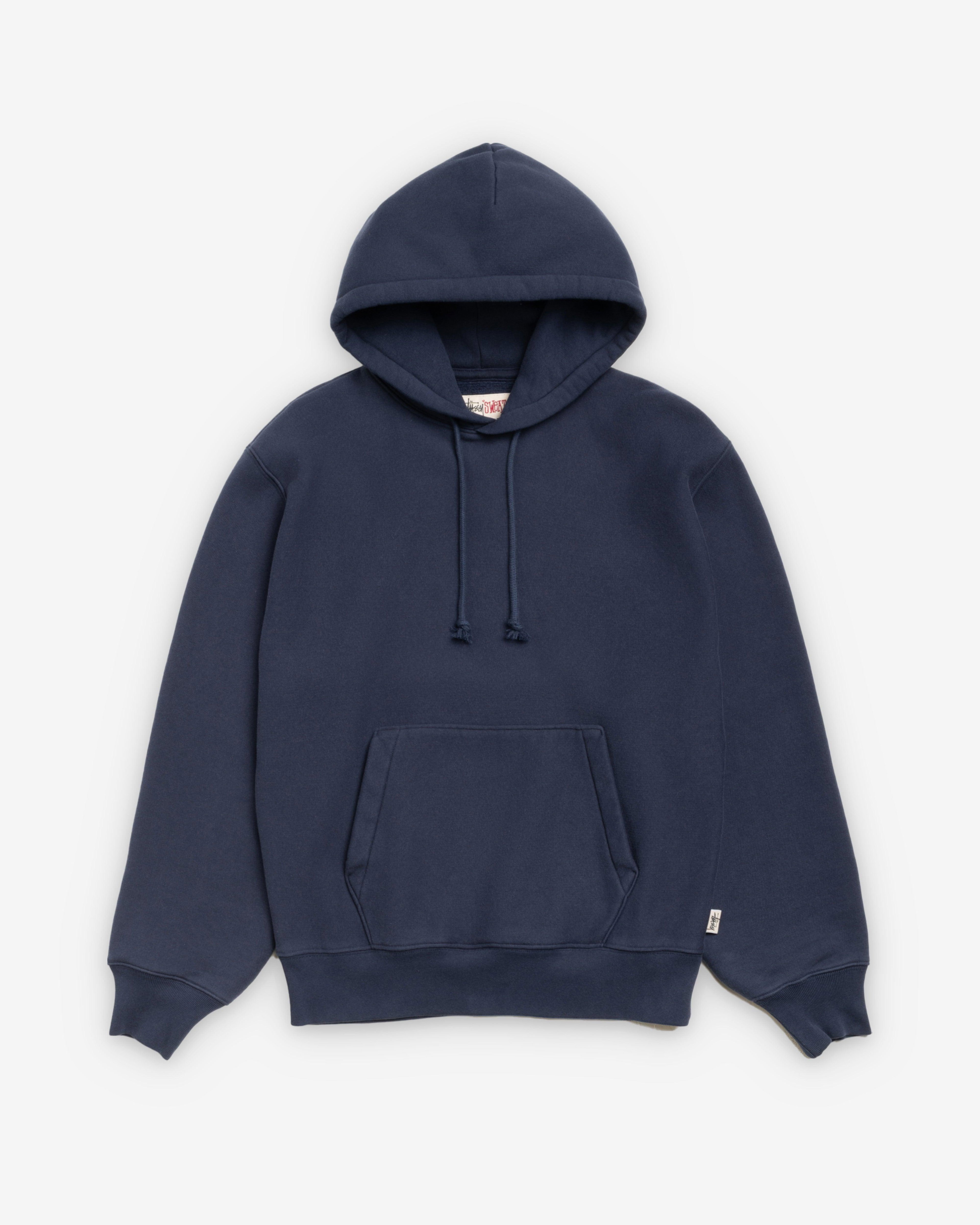 Stüssy - Men's Fleece Hoodie - (Navy) by STUSSY