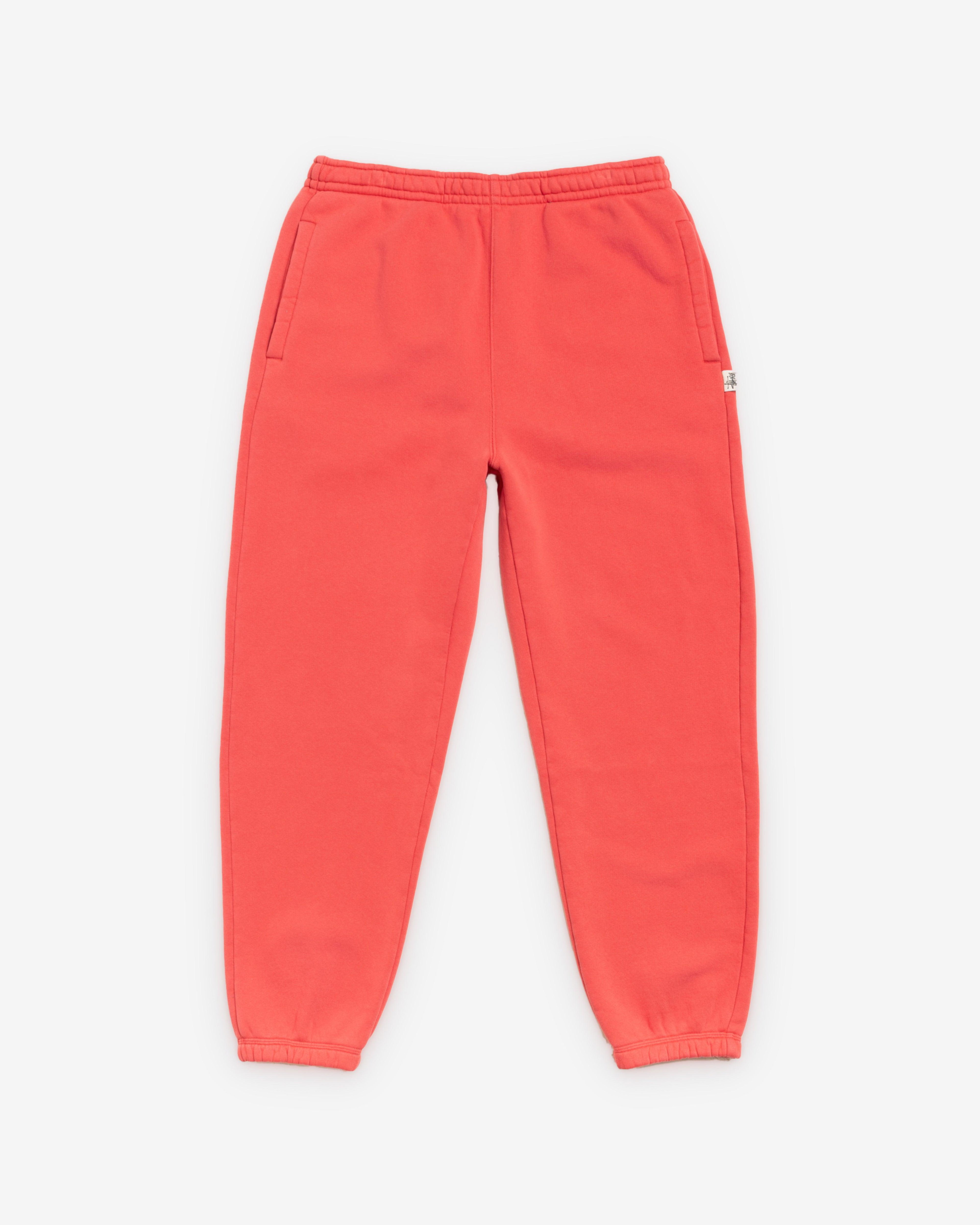 Stüssy - Men's Fleece Pant - (Red) by STUSSY