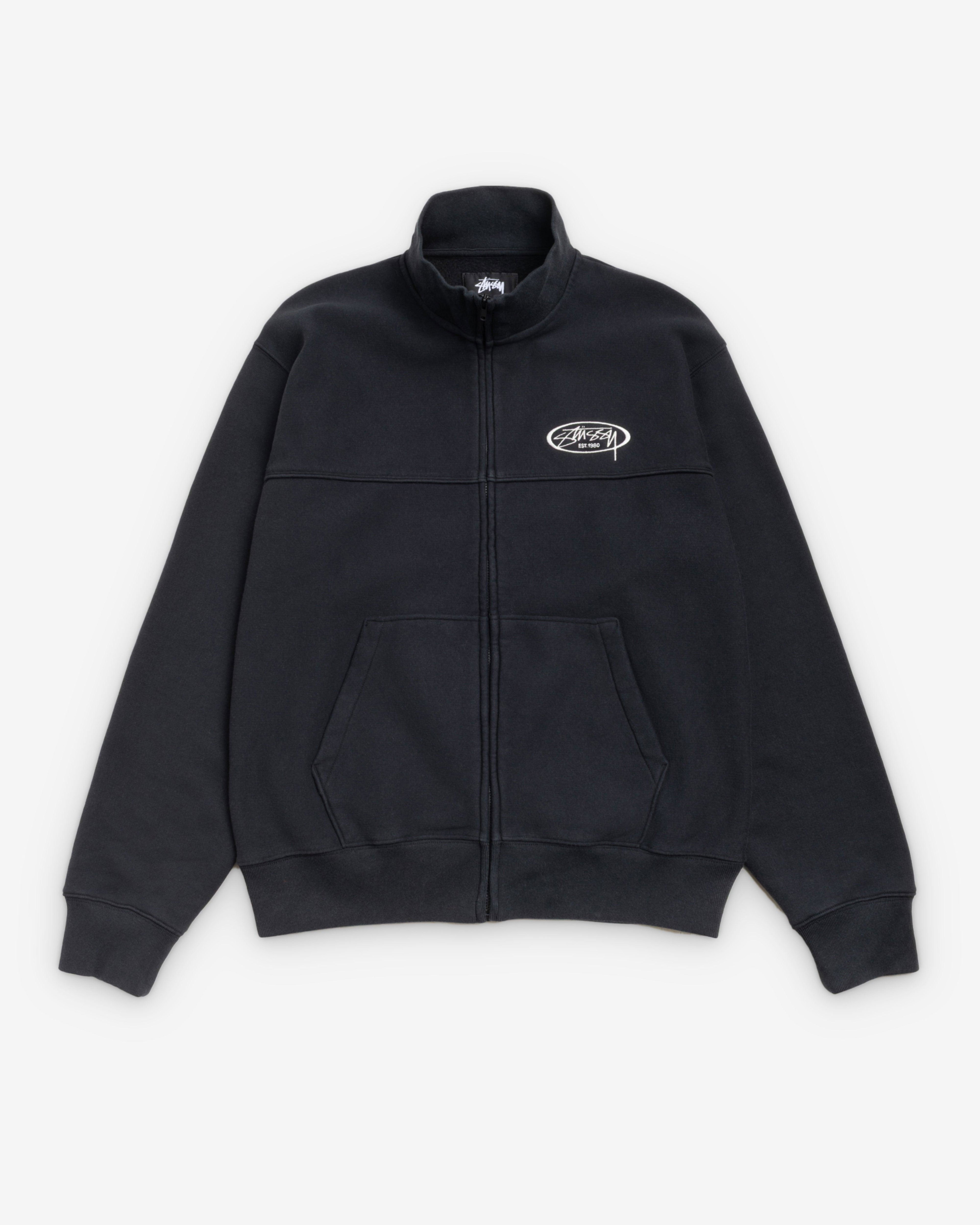 Stüssy - Men's Fleece Track Jacket - (Black) by STUSSY