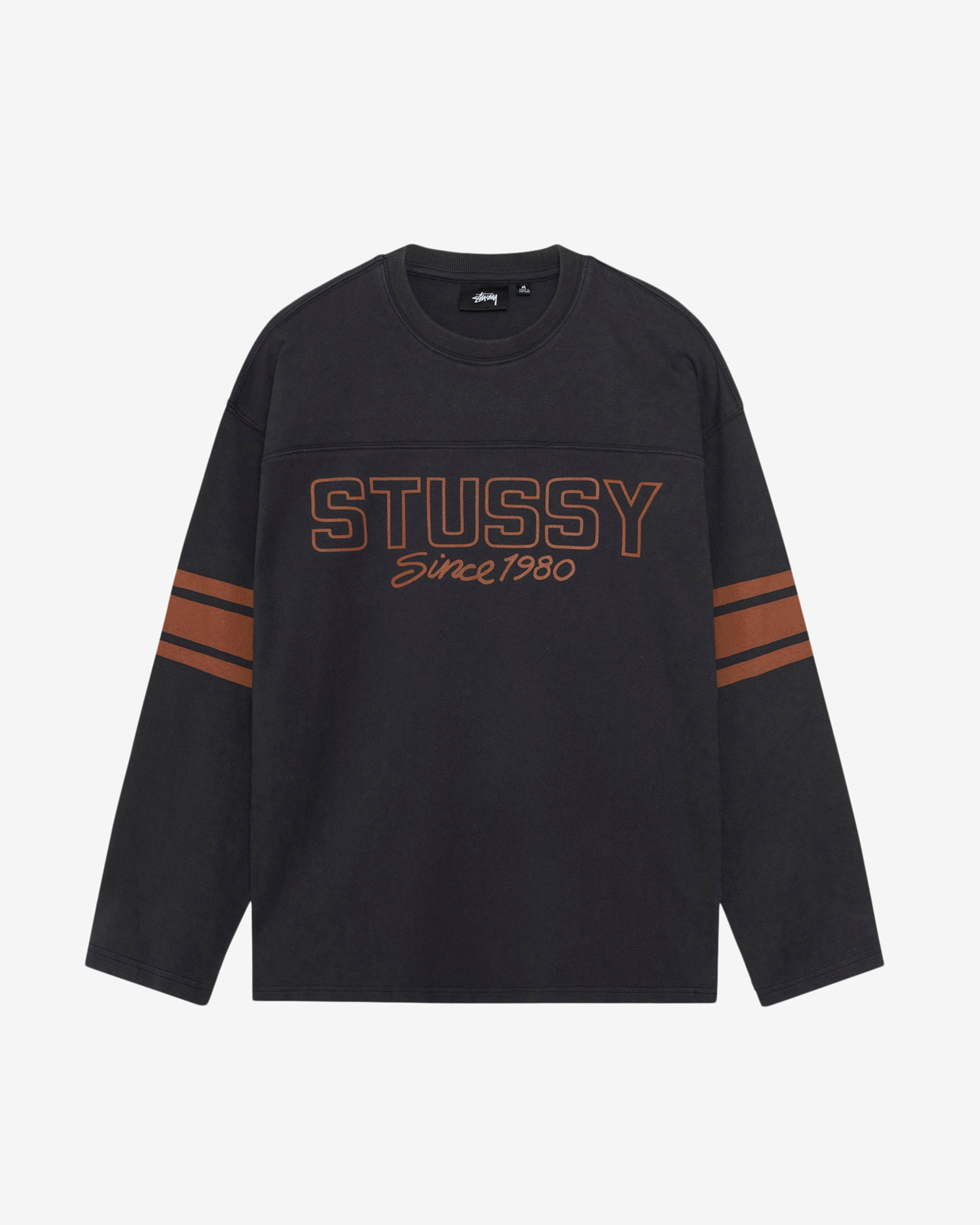 Stüssy - Men's Football Crewneck - (Black) by STUSSY