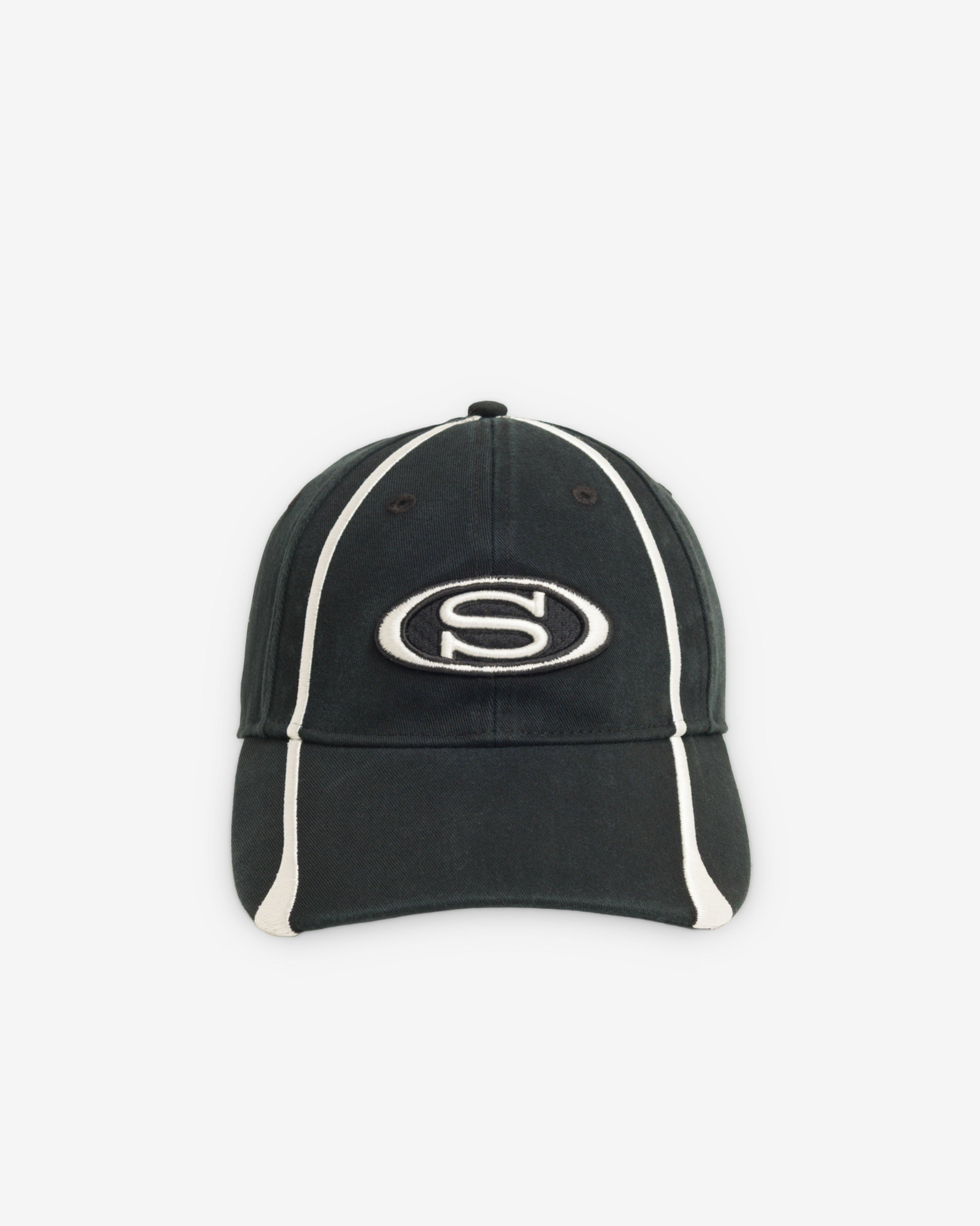 Stüssy - Men's LP S Oval Strapback Cap - (Black) by STUSSY
