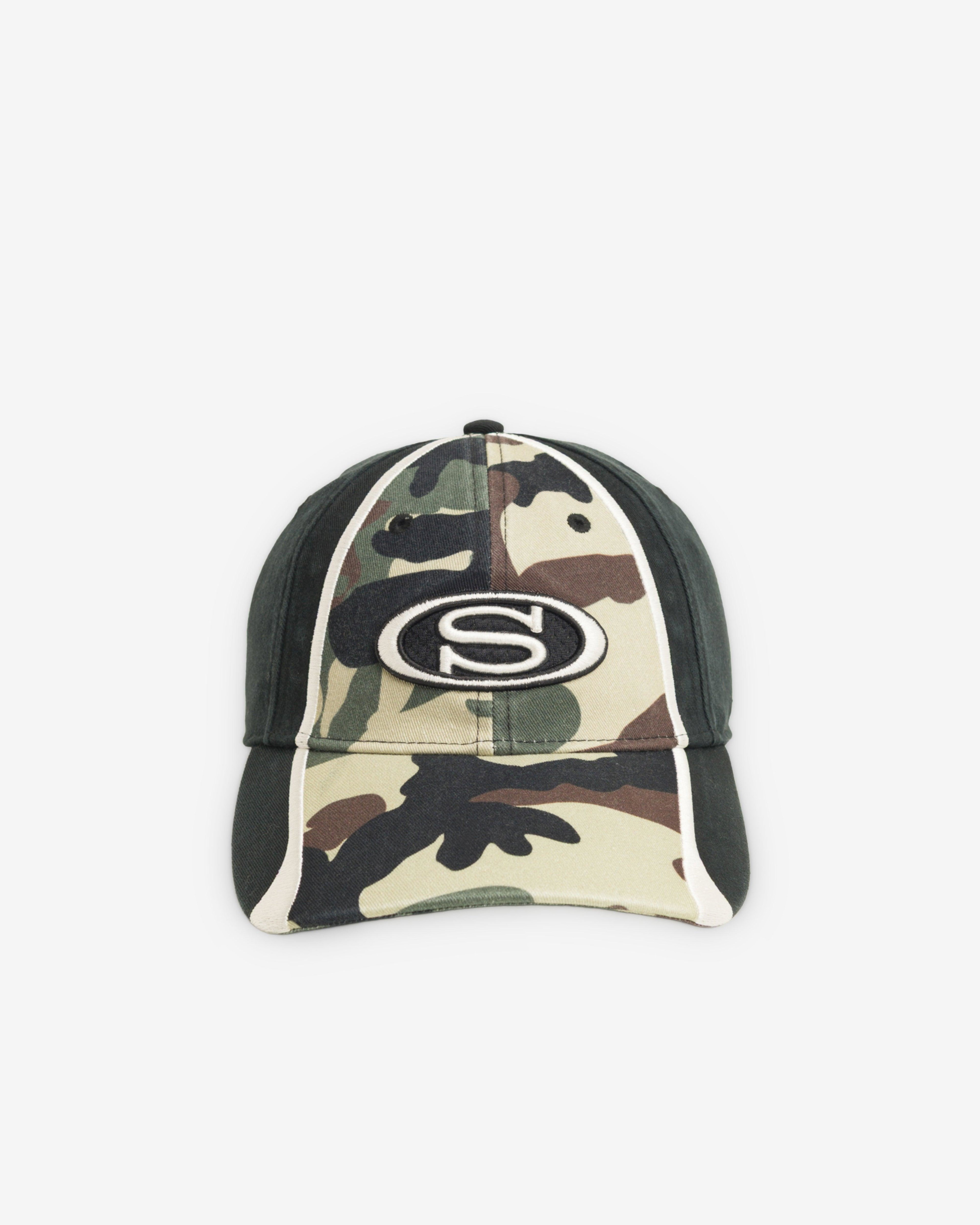 Stüssy - Men's LP S Oval Strapback Cap - (Woodland Camo) by STUSSY