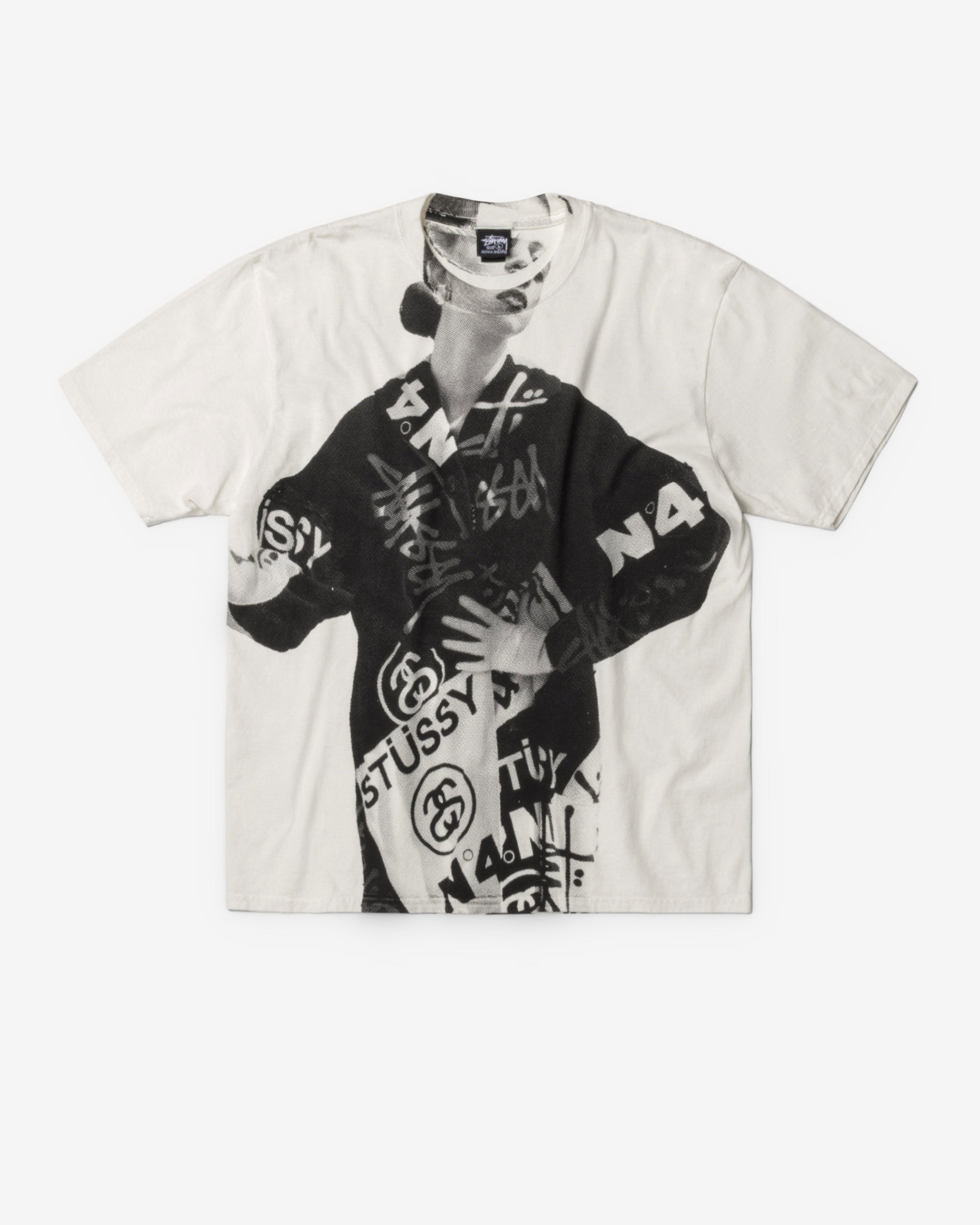 Stüssy - Men's Lady Paris Pigment Dyed T-Shirt - (Natural) by STUSSY