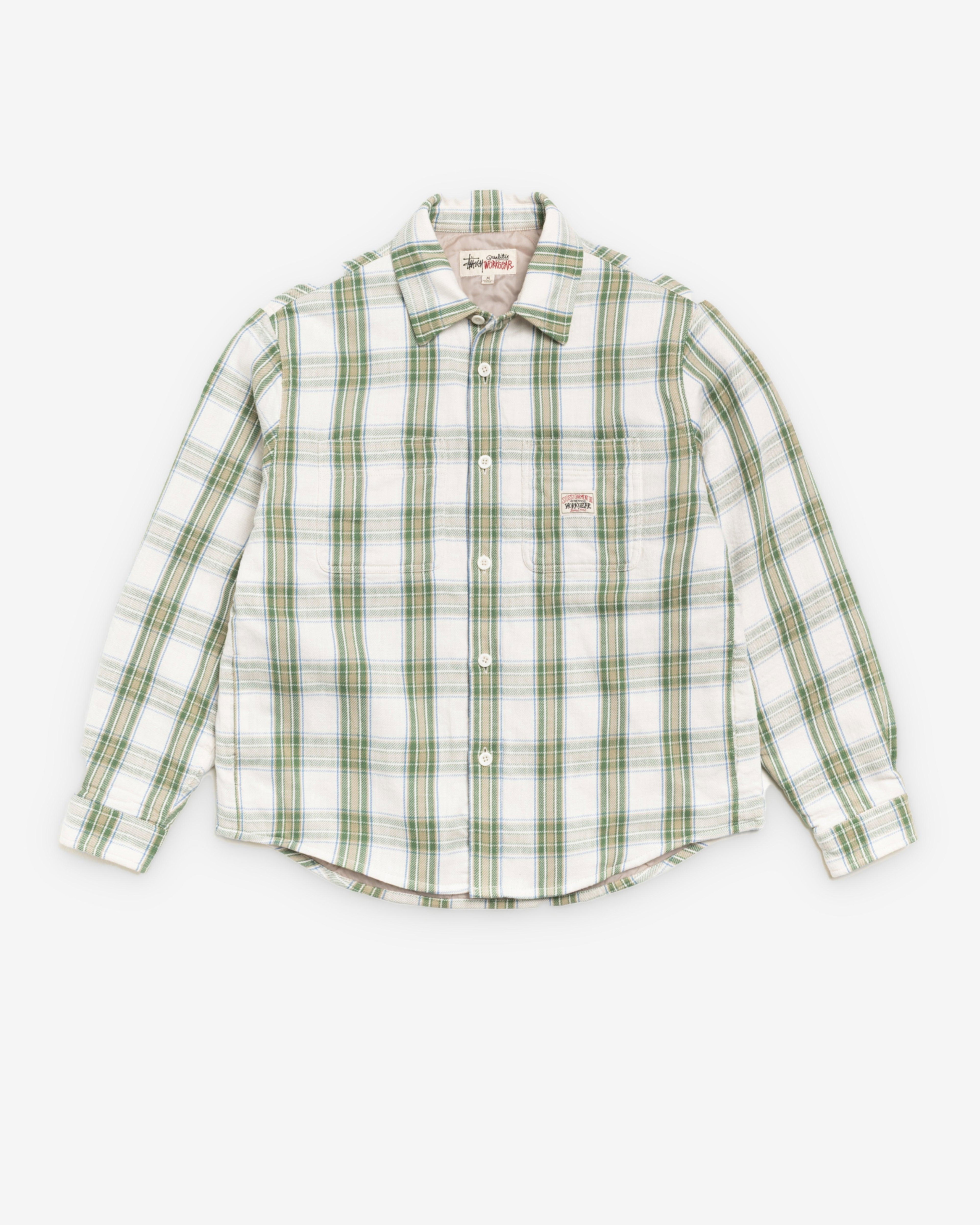 Stüssy  - Men's Lau Plaid Shirt Jacket - (Off White) by STUSSY
