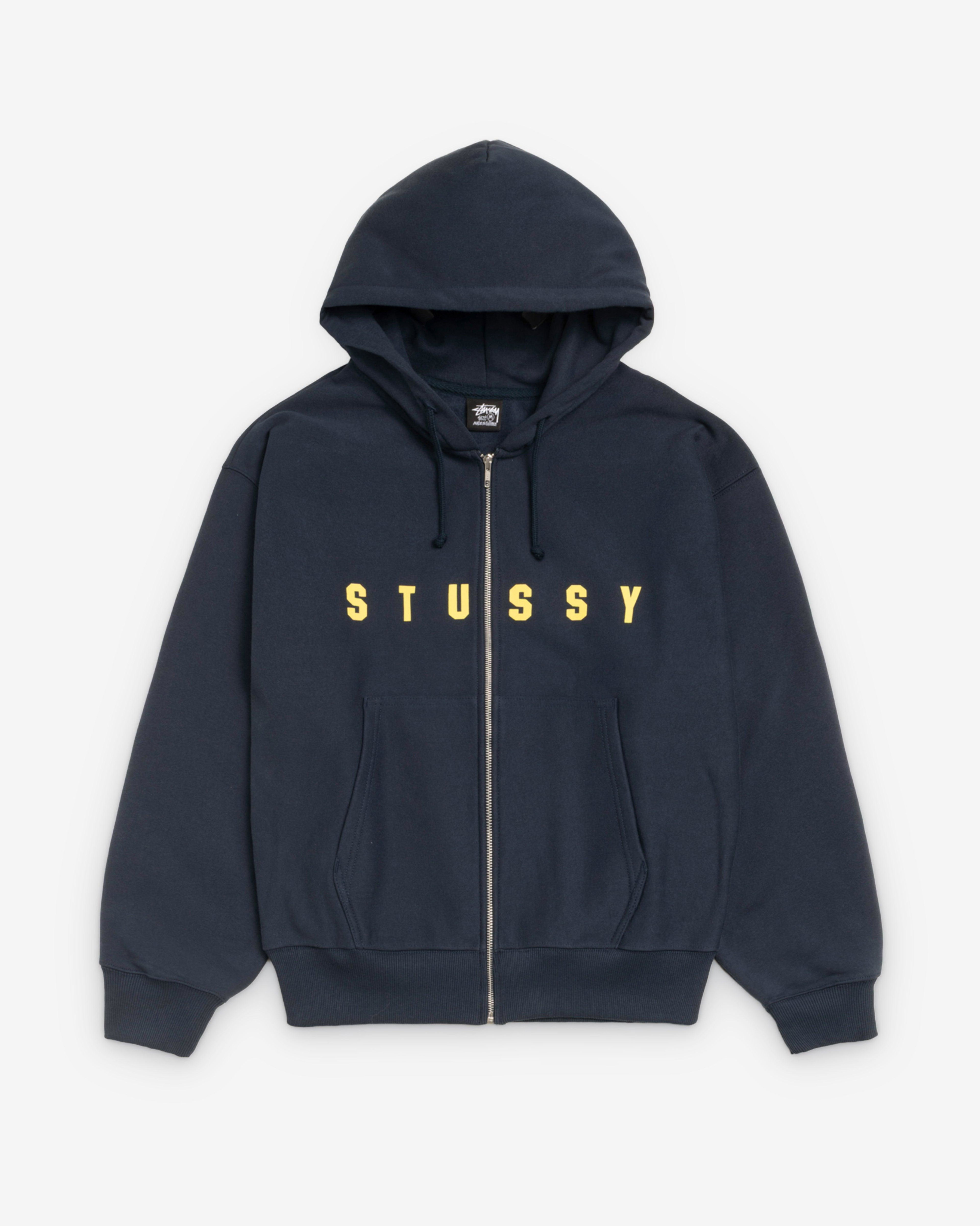 Stüssy - Men's Lens Zip Hoodie - (Navy) by STUSSY