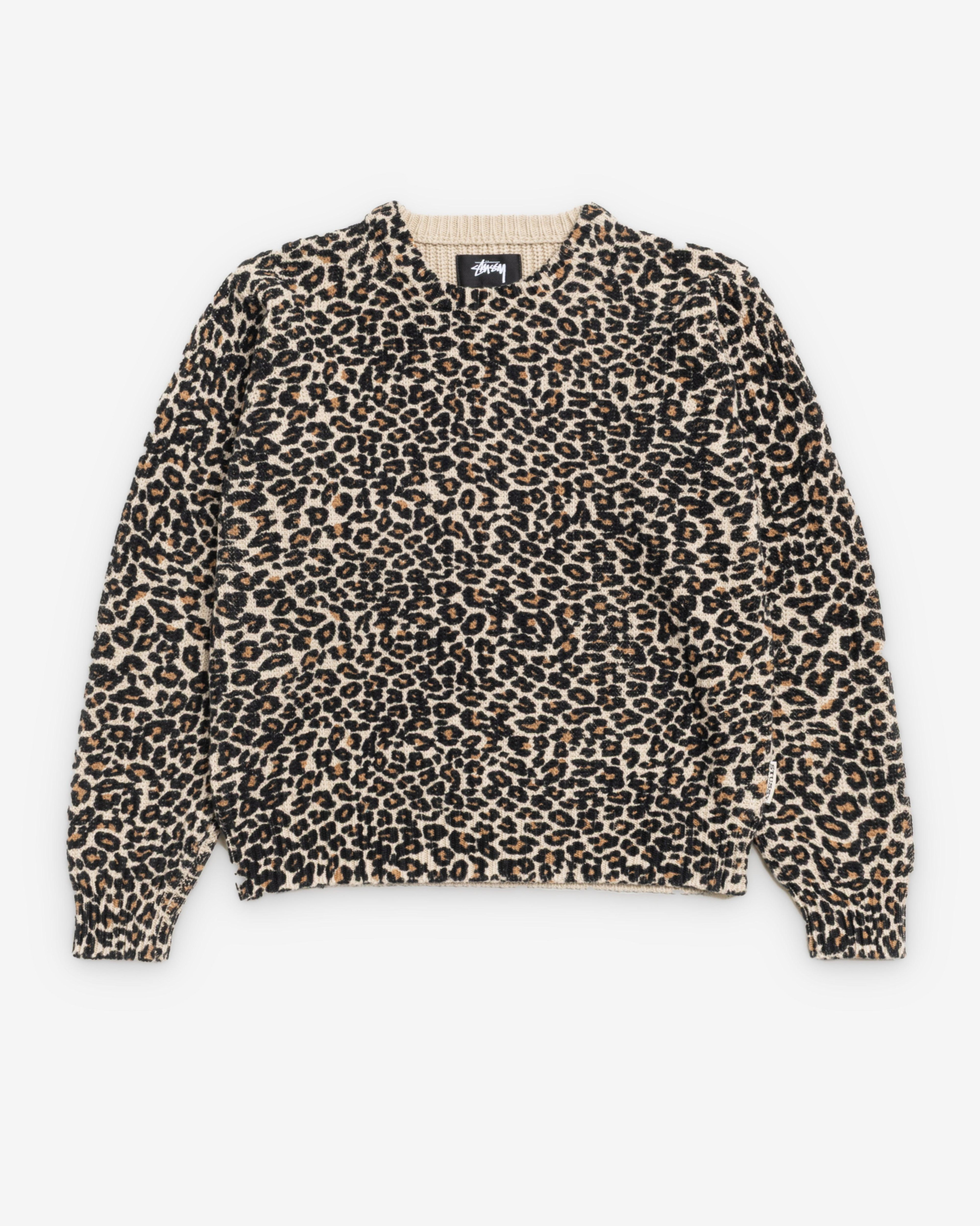 Stüssy - Men's Leopard Sweater - (Leopard) by STUSSY