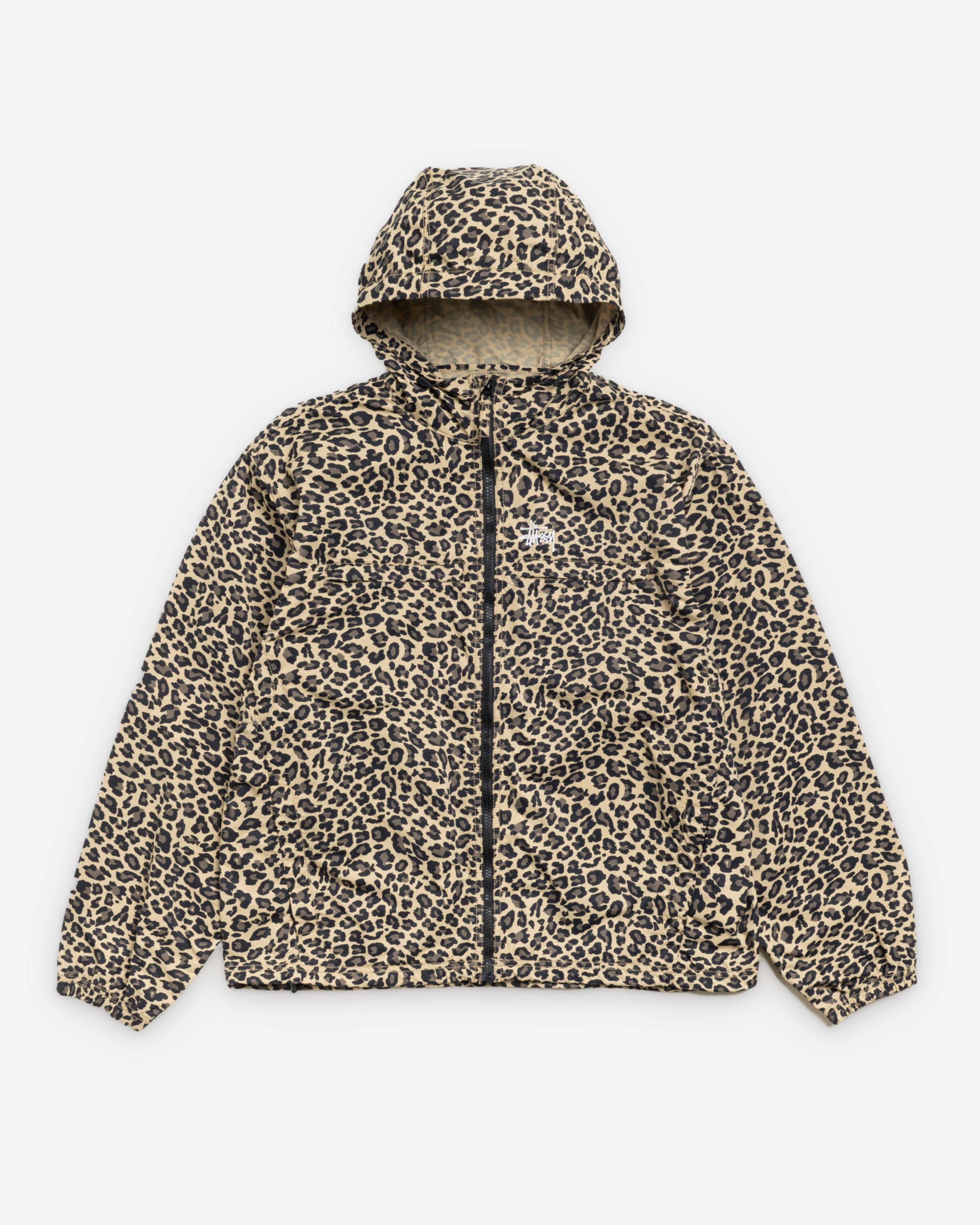 Stüssy - Men's Lightweight Hooded Jacket - (Cheetah) by STUSSY
