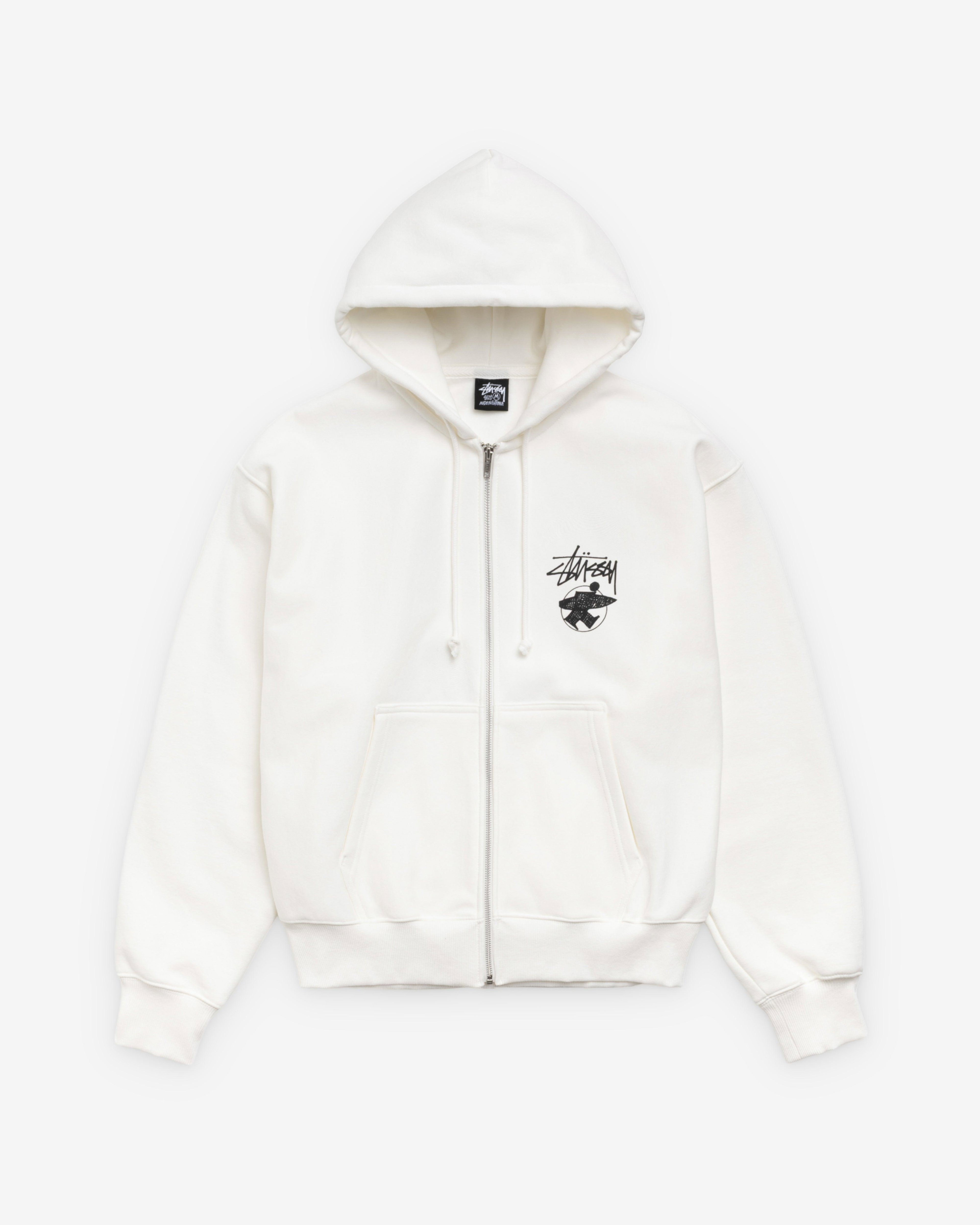 Stüssy - Men's Long Haul Zip Hood - (Off-White) by STUSSY