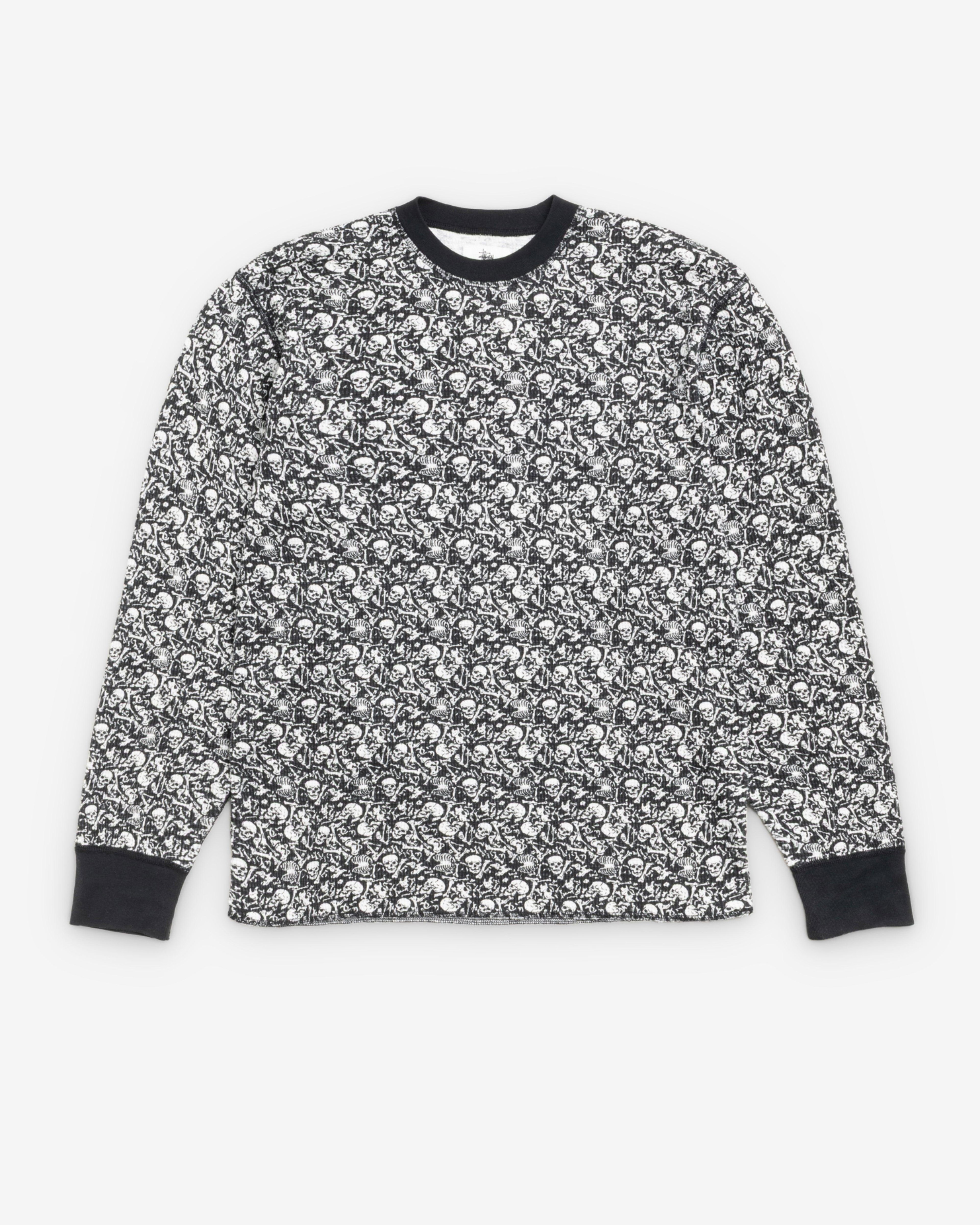 Stüssy - Men's Longsleeve Thermal - (Bone) by STUSSY