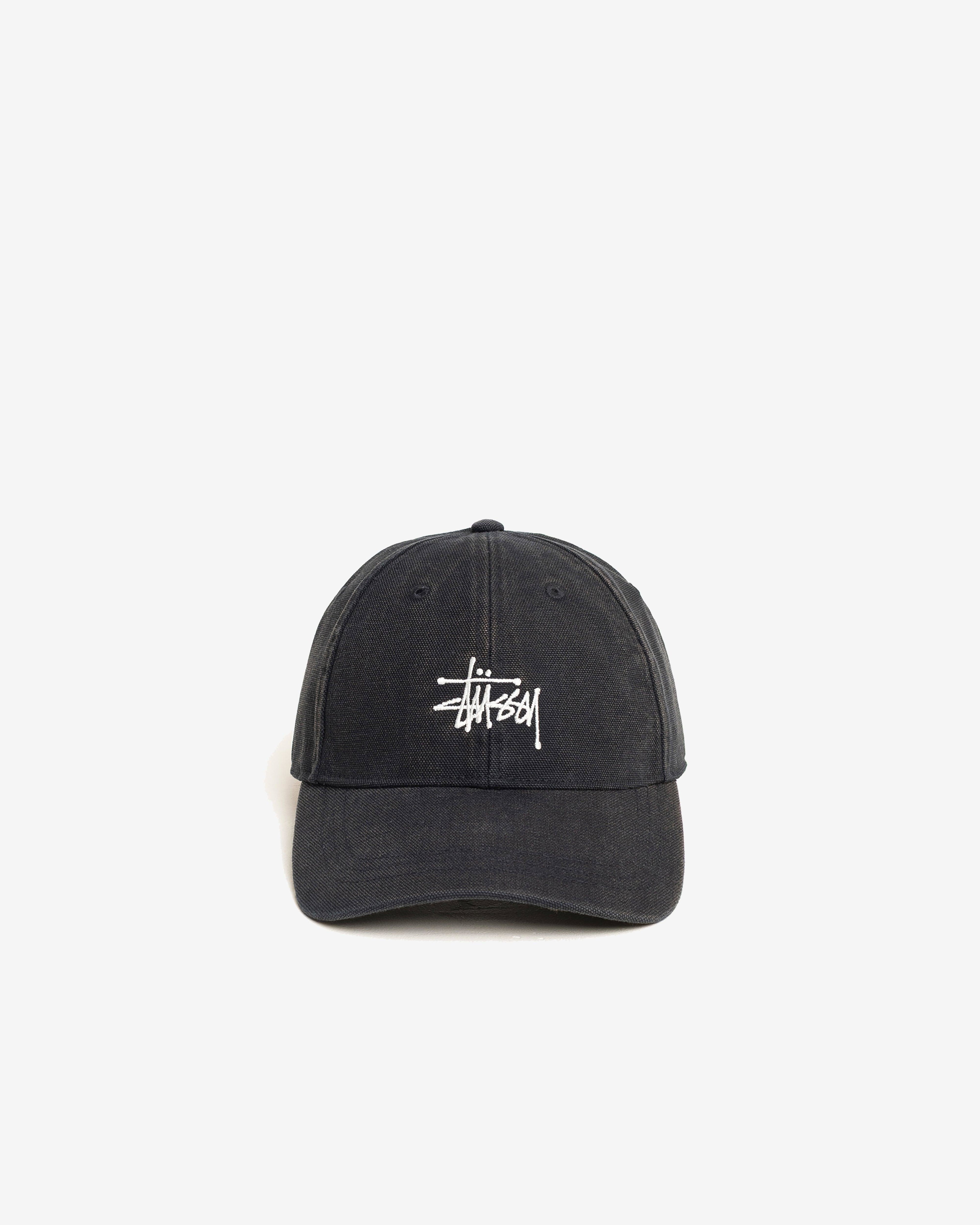 Stüssy - Men's Lp Washed Basic Canvas Cap - (Black) by STUSSY