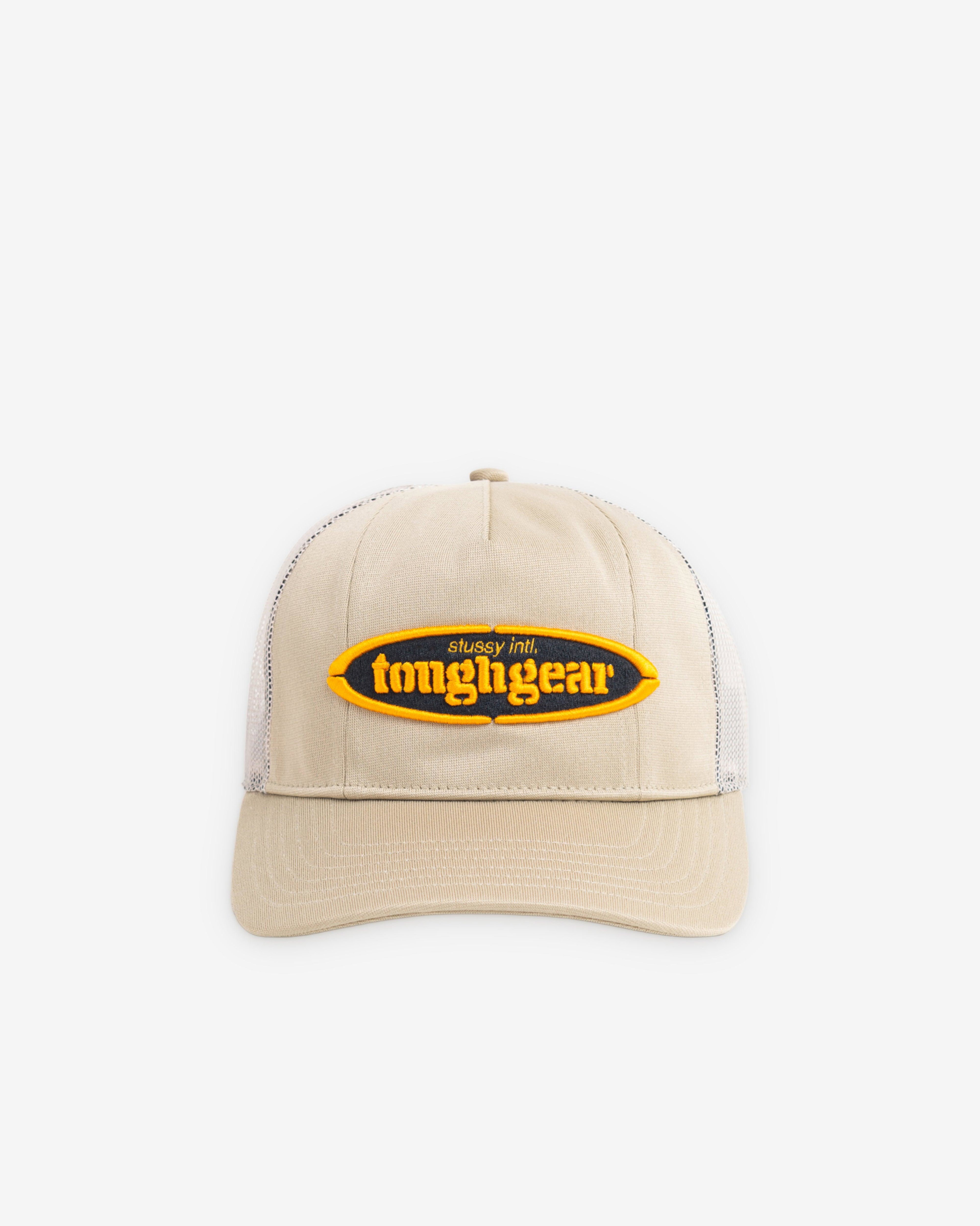 Stüssy - Men's MD Tough Gear Trucker Hat - (Khaki) by STUSSY