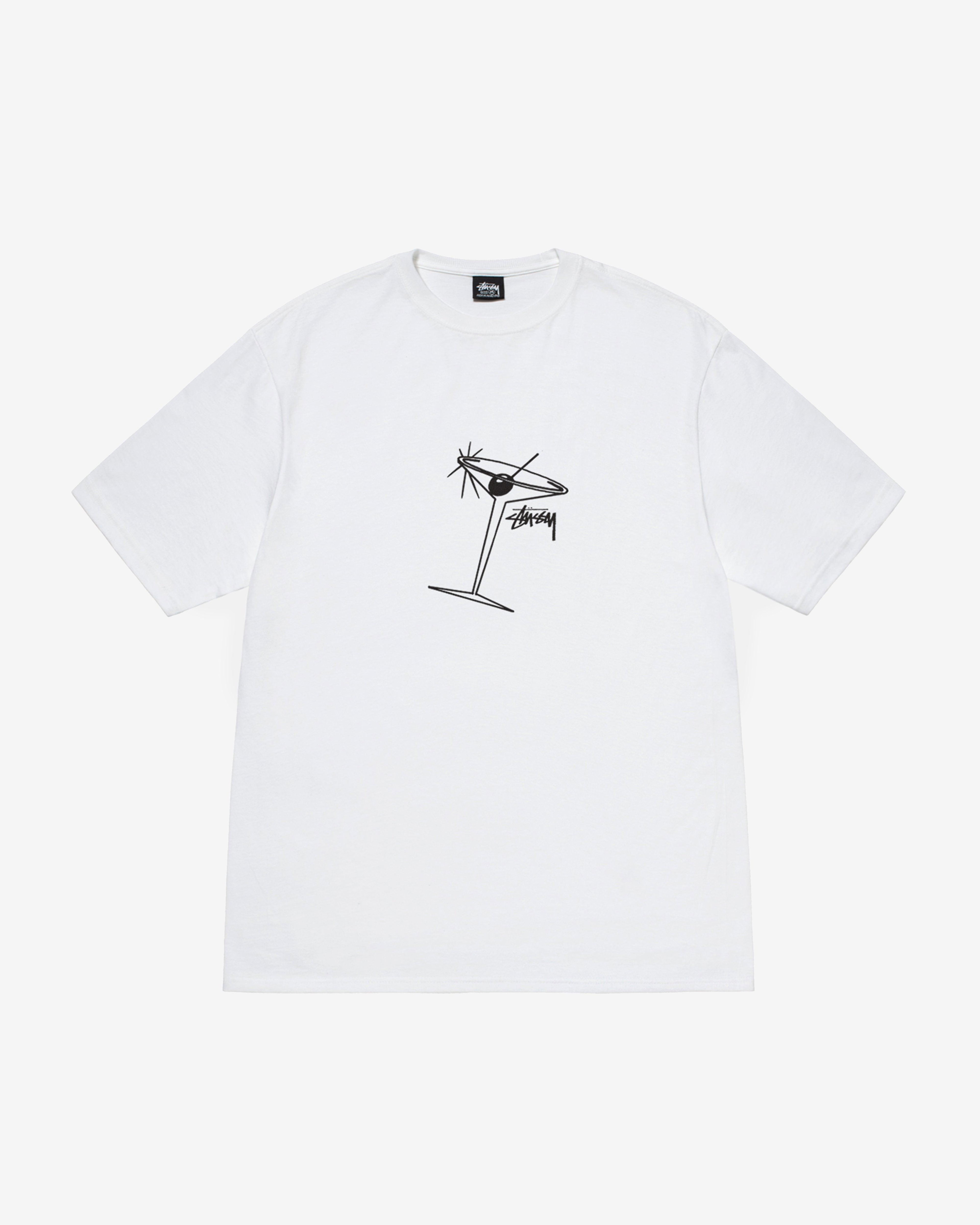 Stüssy - Men's Martini T-Shirt - (White) by STUSSY