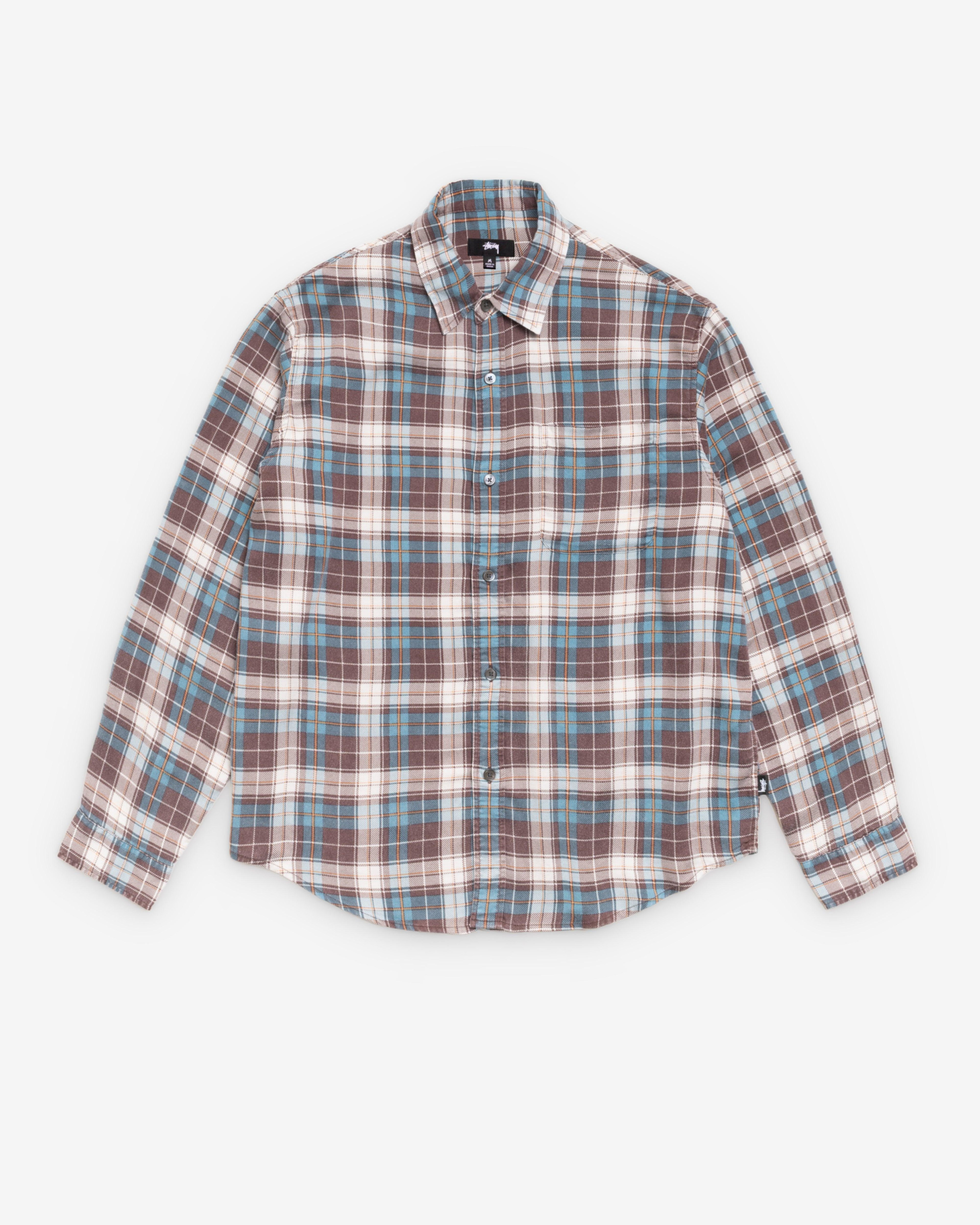Stüssy - Men's Matthew Plaid Shirt - (Brown) by STUSSY