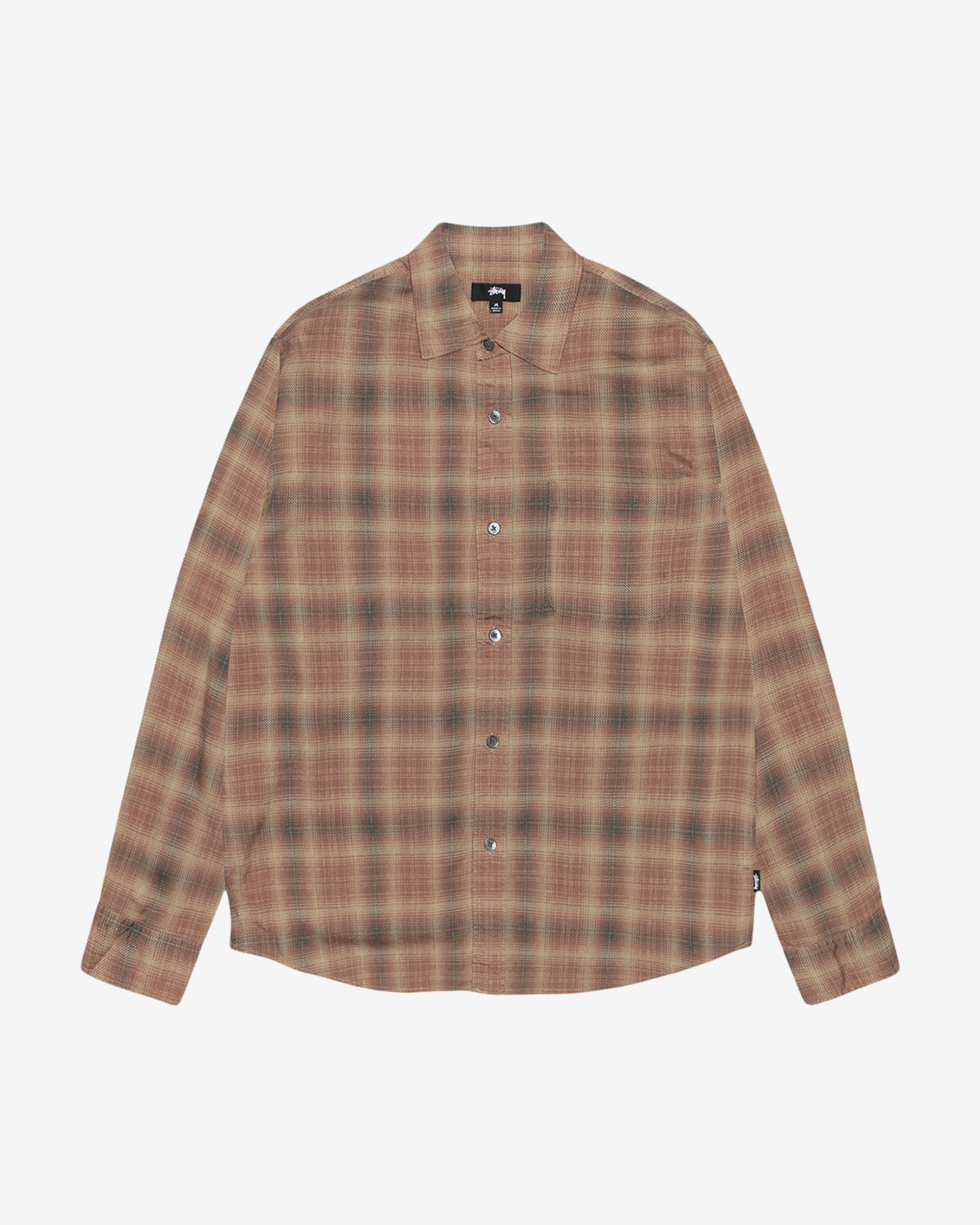 Stüssy - Men's Matthew Plaid Shirt SD - (Brown) by STUSSY