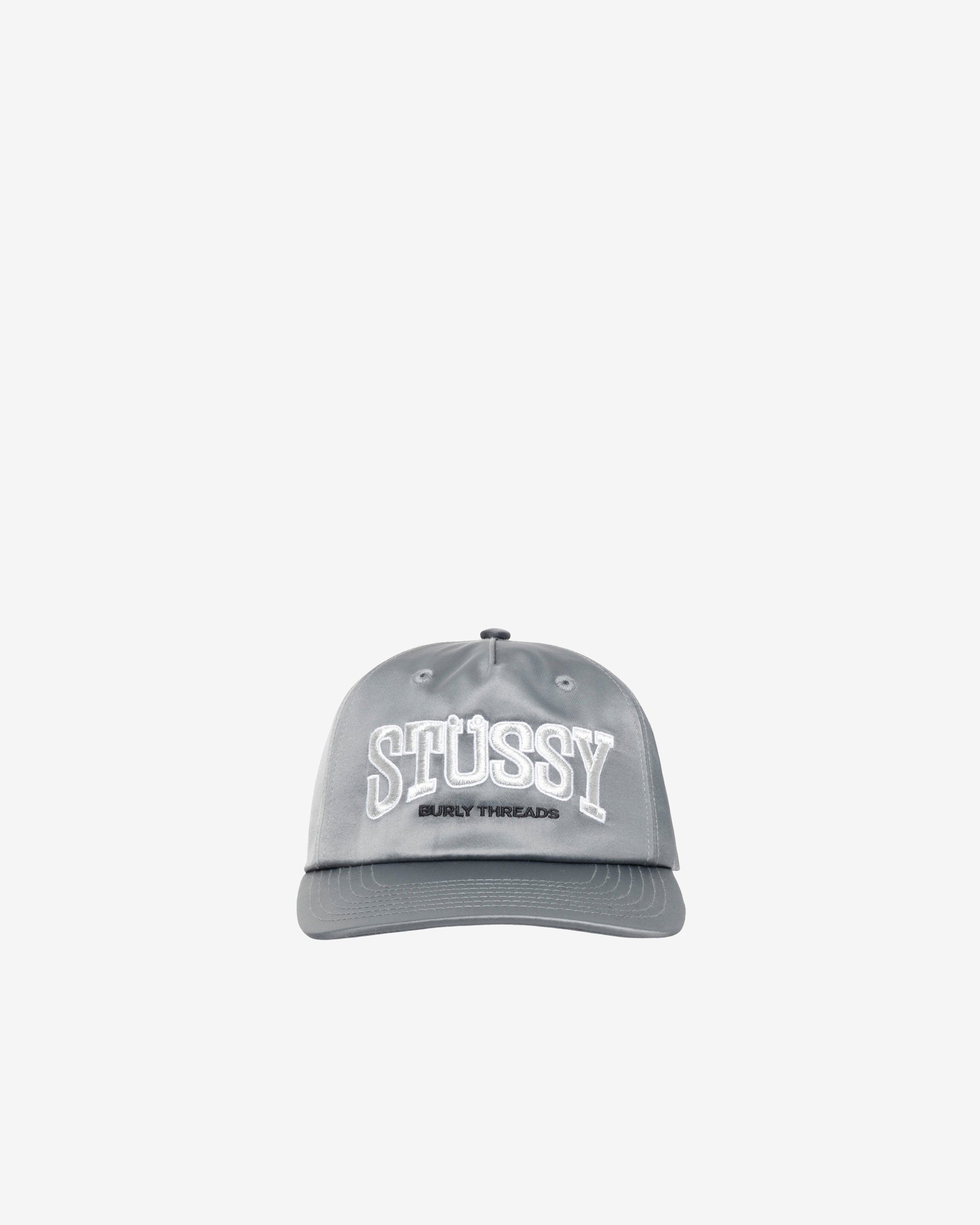 Stüssy - Men's Md Burly Threads Cap - (Grey) by STUSSY