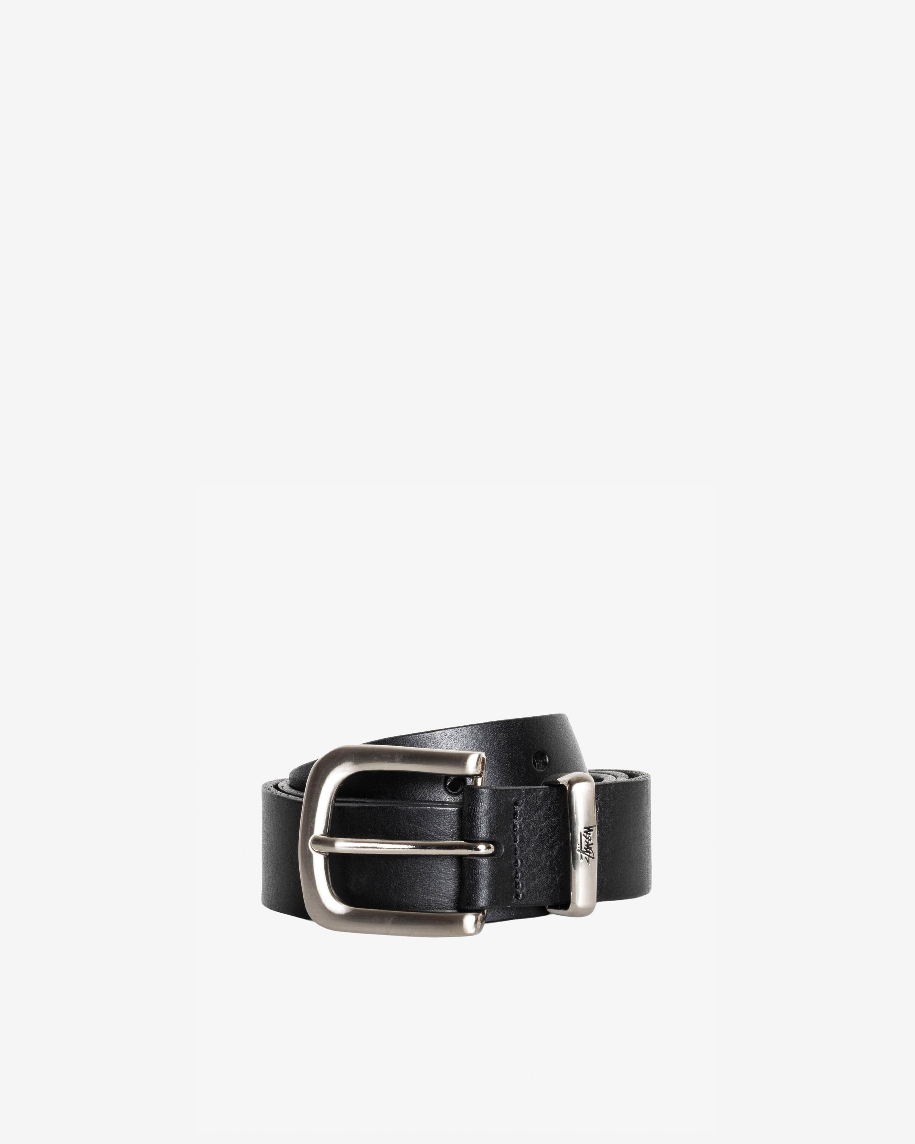 Stüssy - Men's Metal S Tip Belt - (Black) by STUSSY