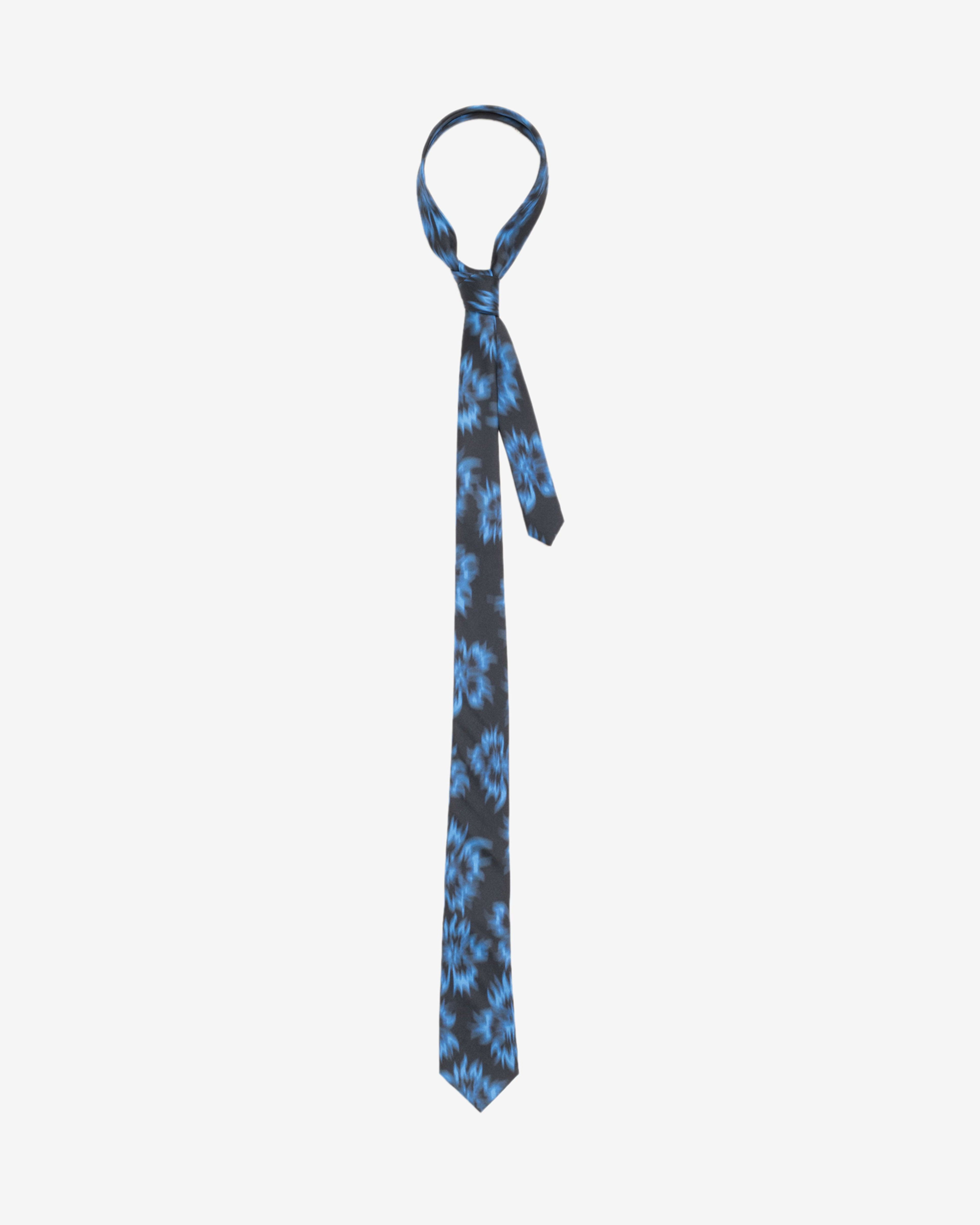 Stüssy - Men's Motion Flower Tie - (Black) by STUSSY