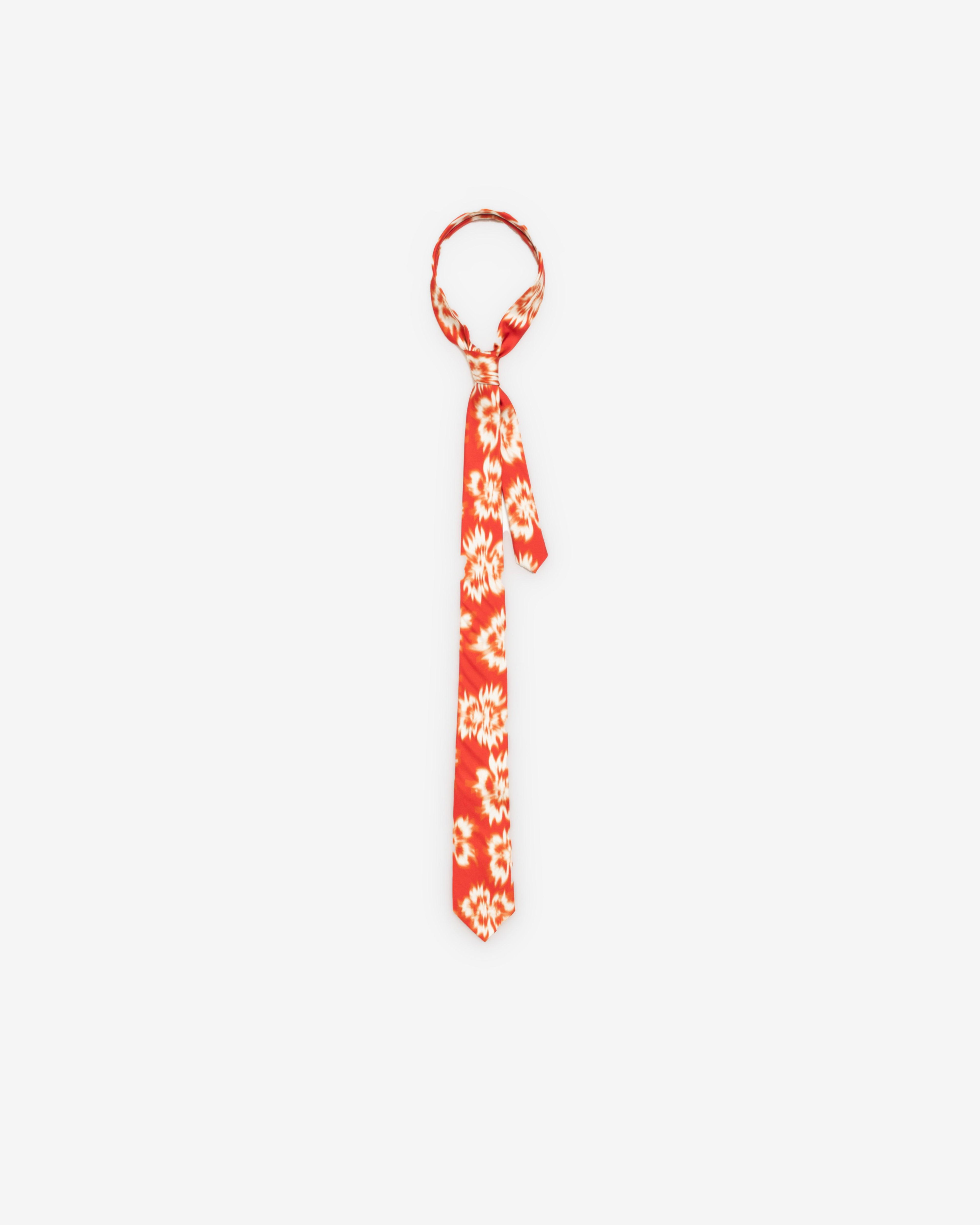 Stüssy - Men's Motion Flower Tie - (Red) by STUSSY